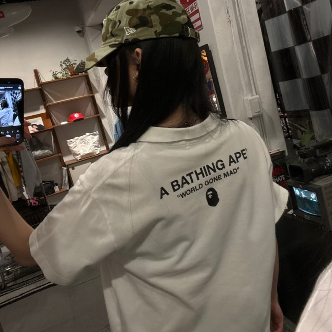 A BATHING APE Half Zip Polo Shirt 상품이미지3