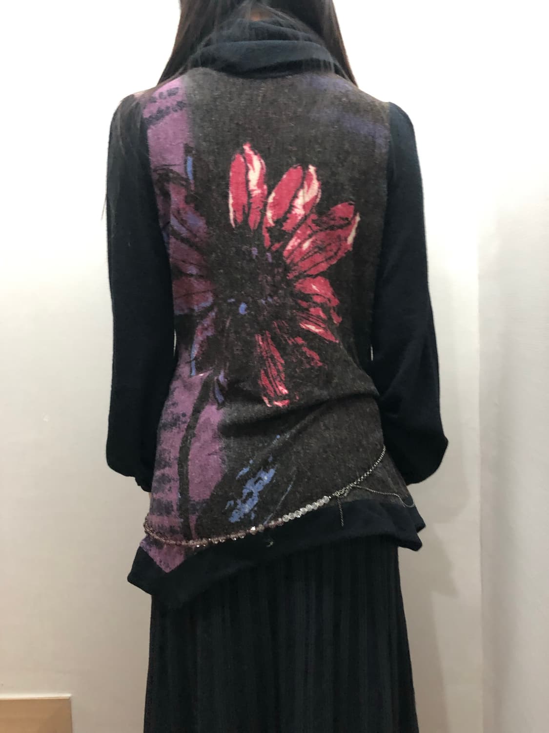 빈티지 블랙 오리엔탈 탑 상품이미지6