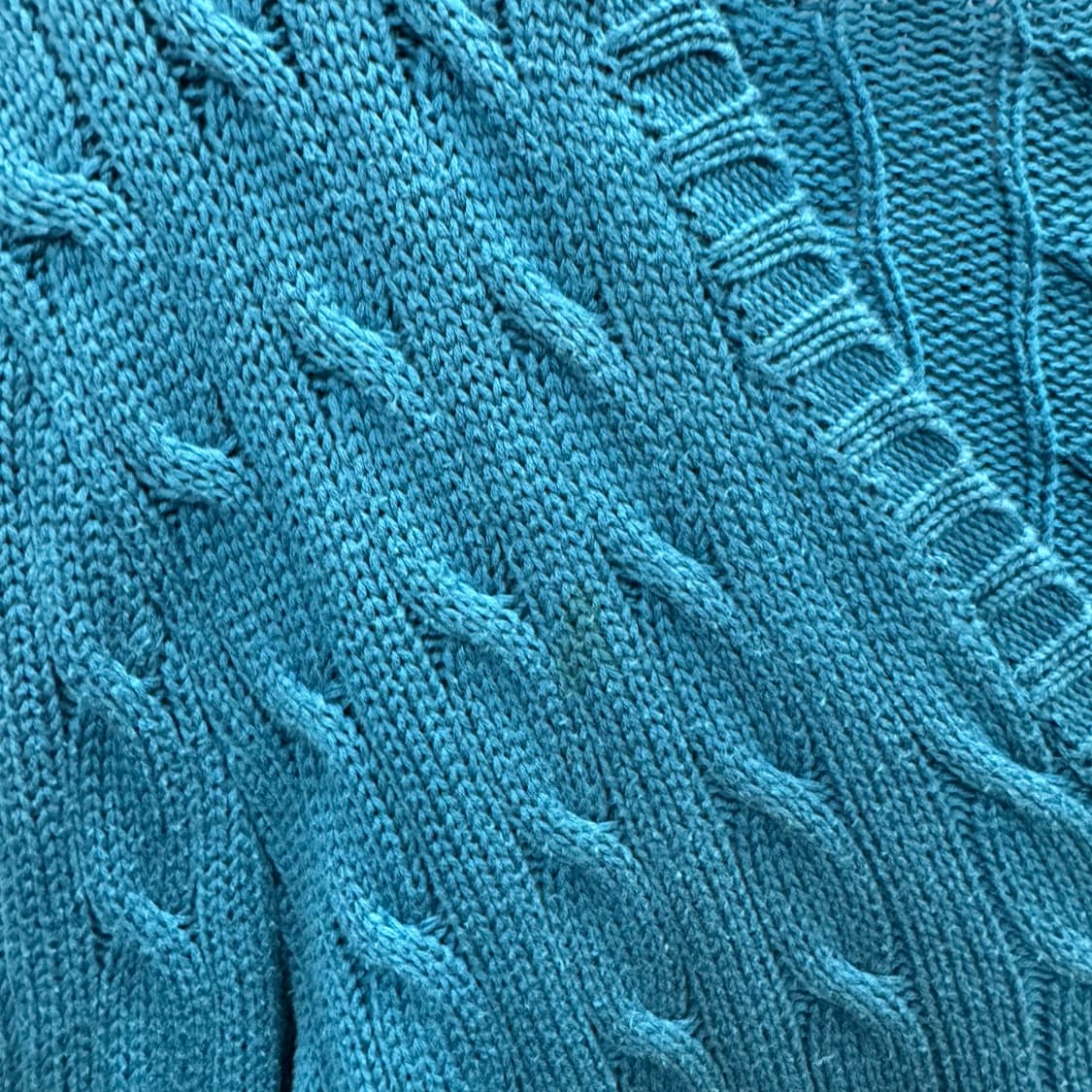 폴로 랄프로렌 케이블 니트 핑크 포니 포인트 블루그린 상품이미지7