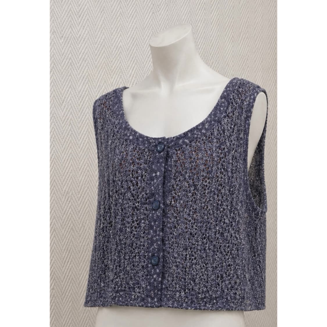 보라색 빈티지 패턴 조끼 상품이미지2