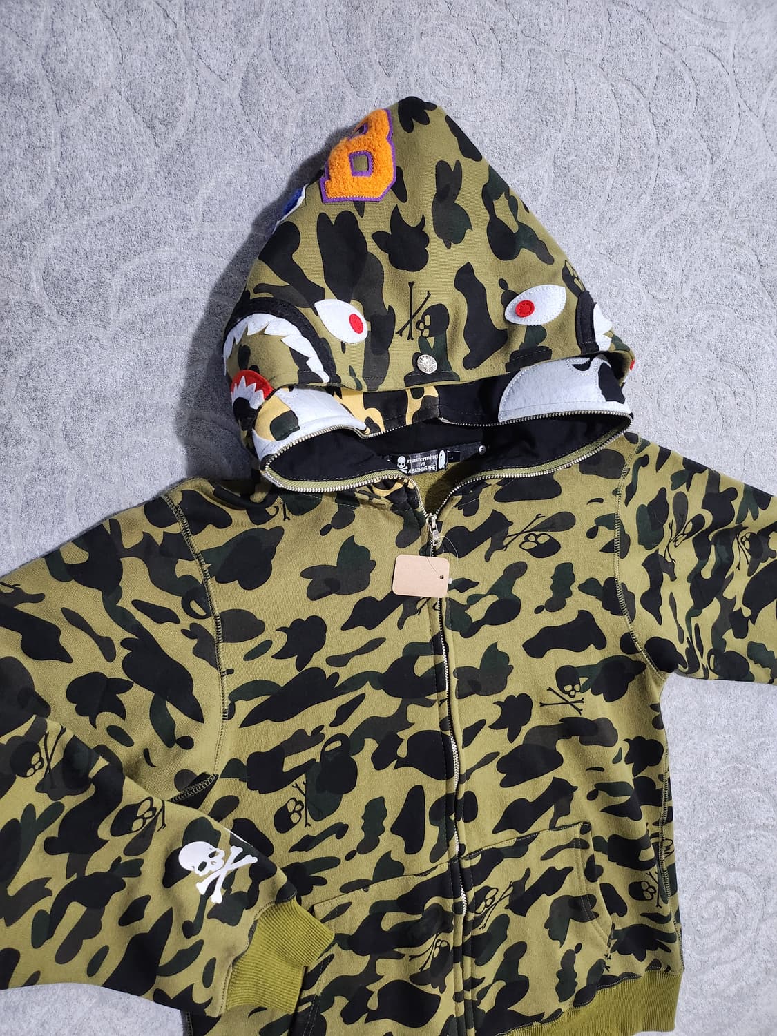 BAPE) x mastermind JAPAN 콜라보 스타일 풀집 후디 L 상품이미지4