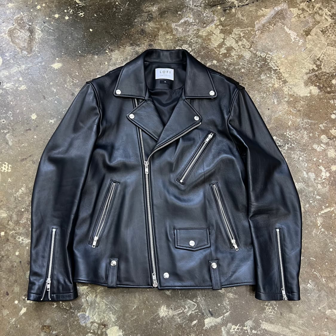 XL) 로파이 램스킨 양가죽 라이더 자켓 가죽자켓 상품이미지1