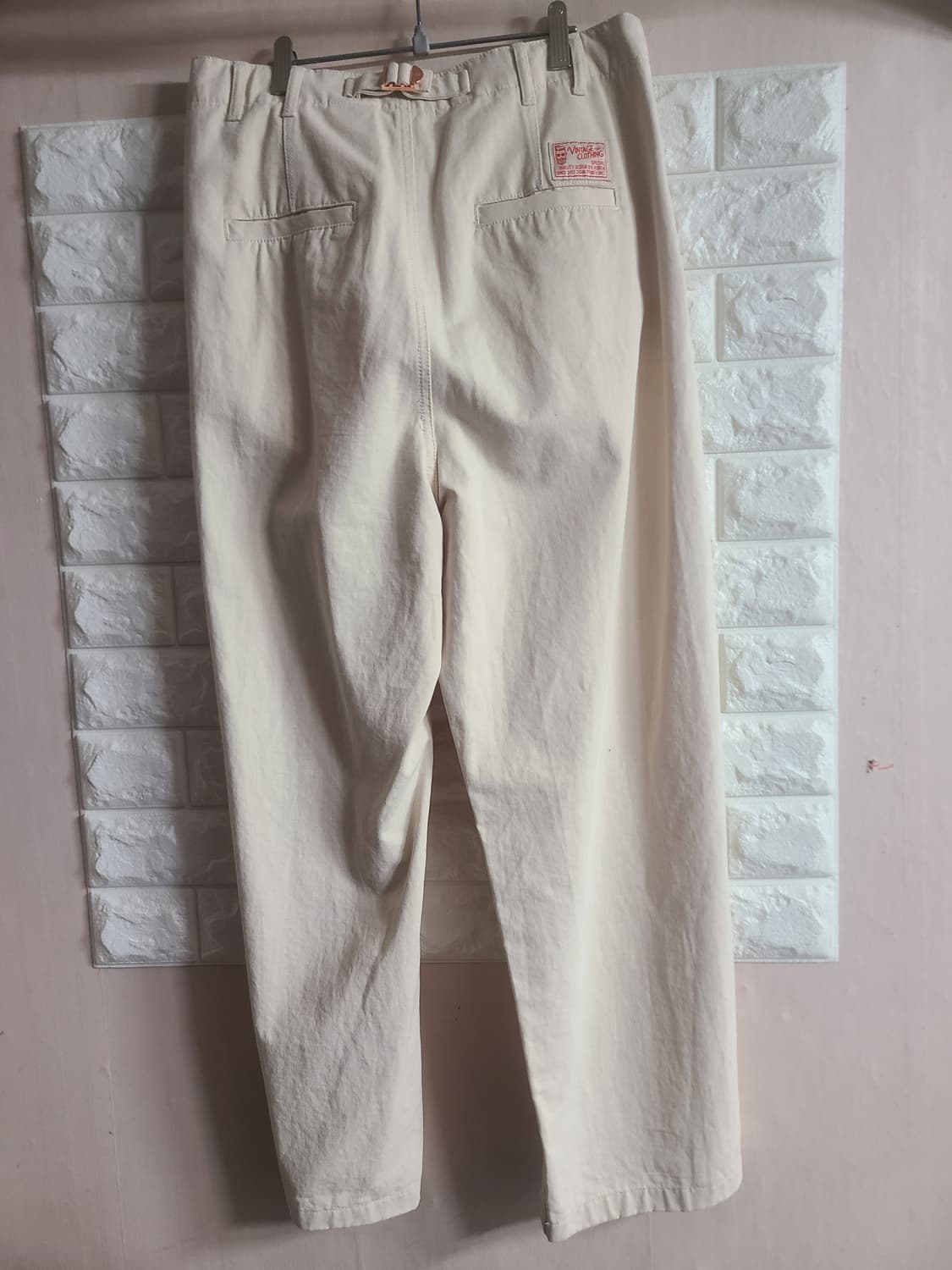 [수]맥우드건 아이보리색 투턱 바지(28-30) 상품이미지4