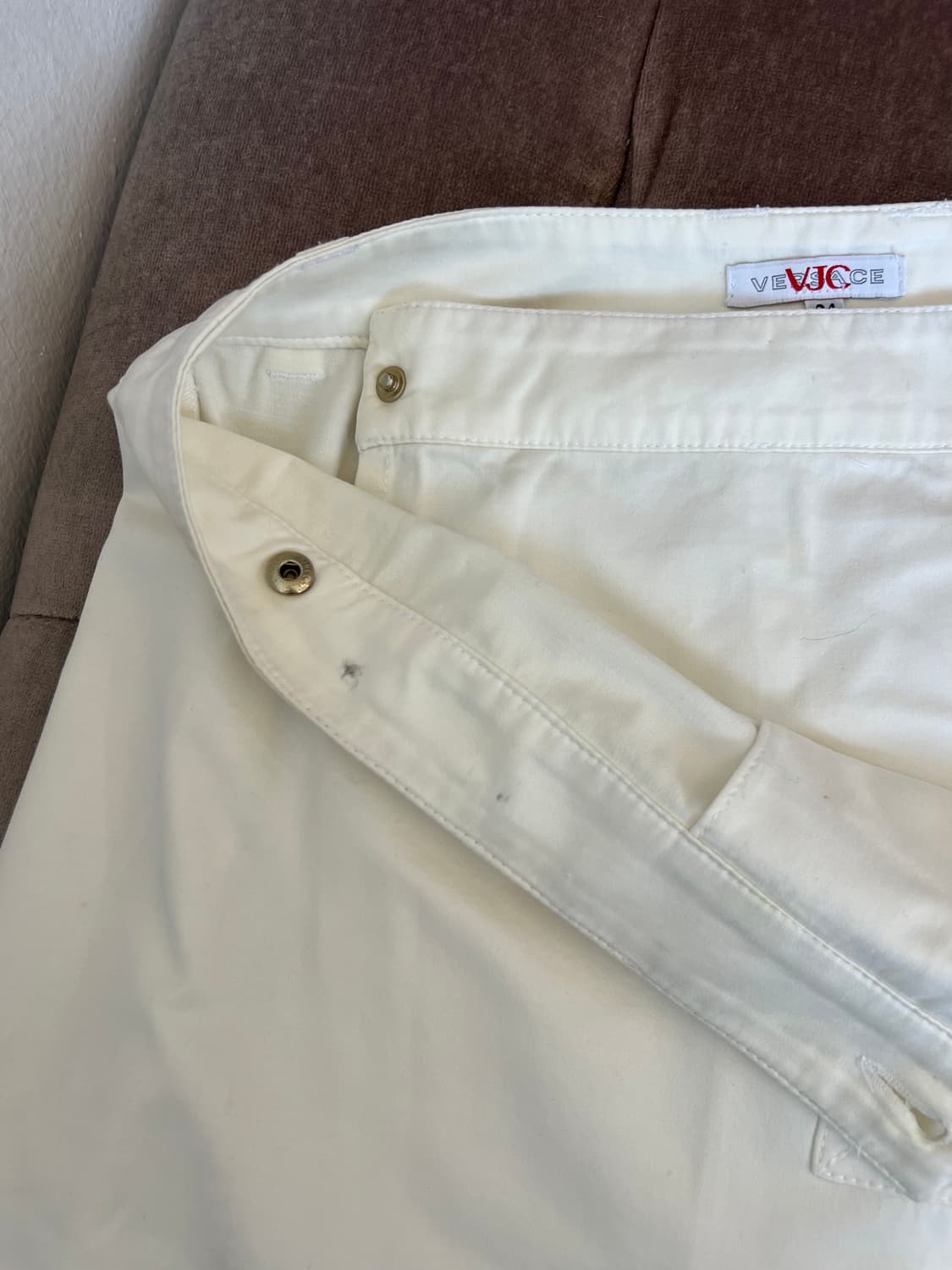 베르사체 여성 아이보리 랩스커트 미니스커트  상품이미지4