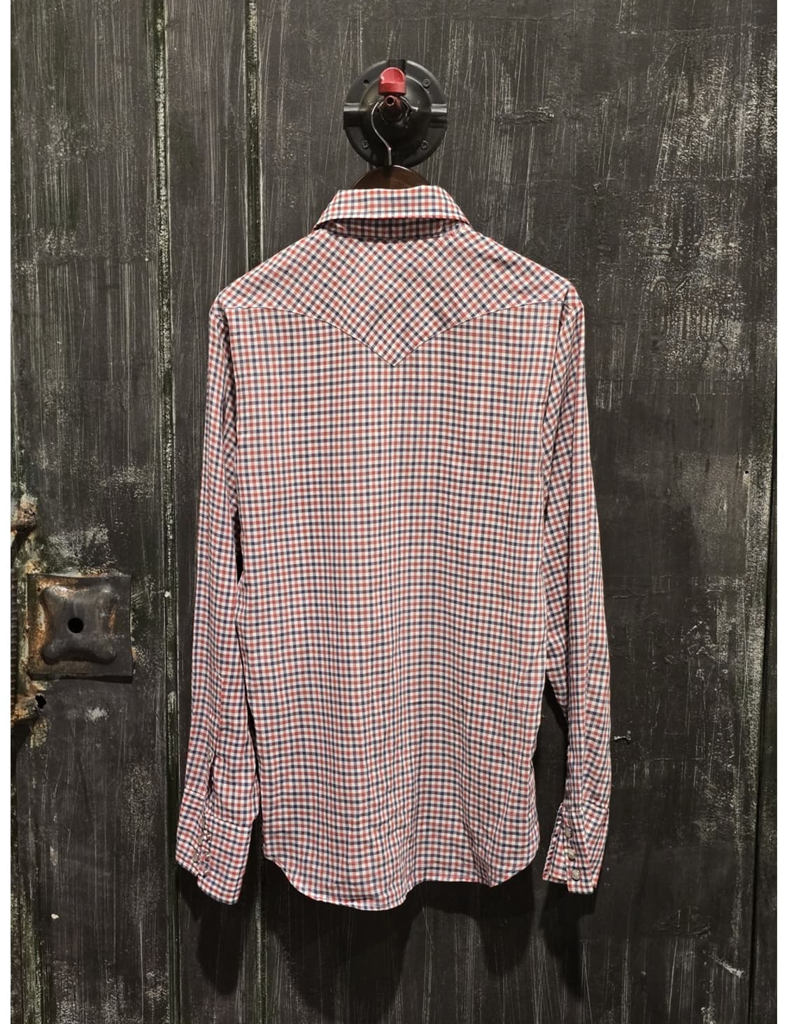 60s Wrangler 긴팔 체크 웨스턴 셔츠/made in U.S.A 상품이미지5