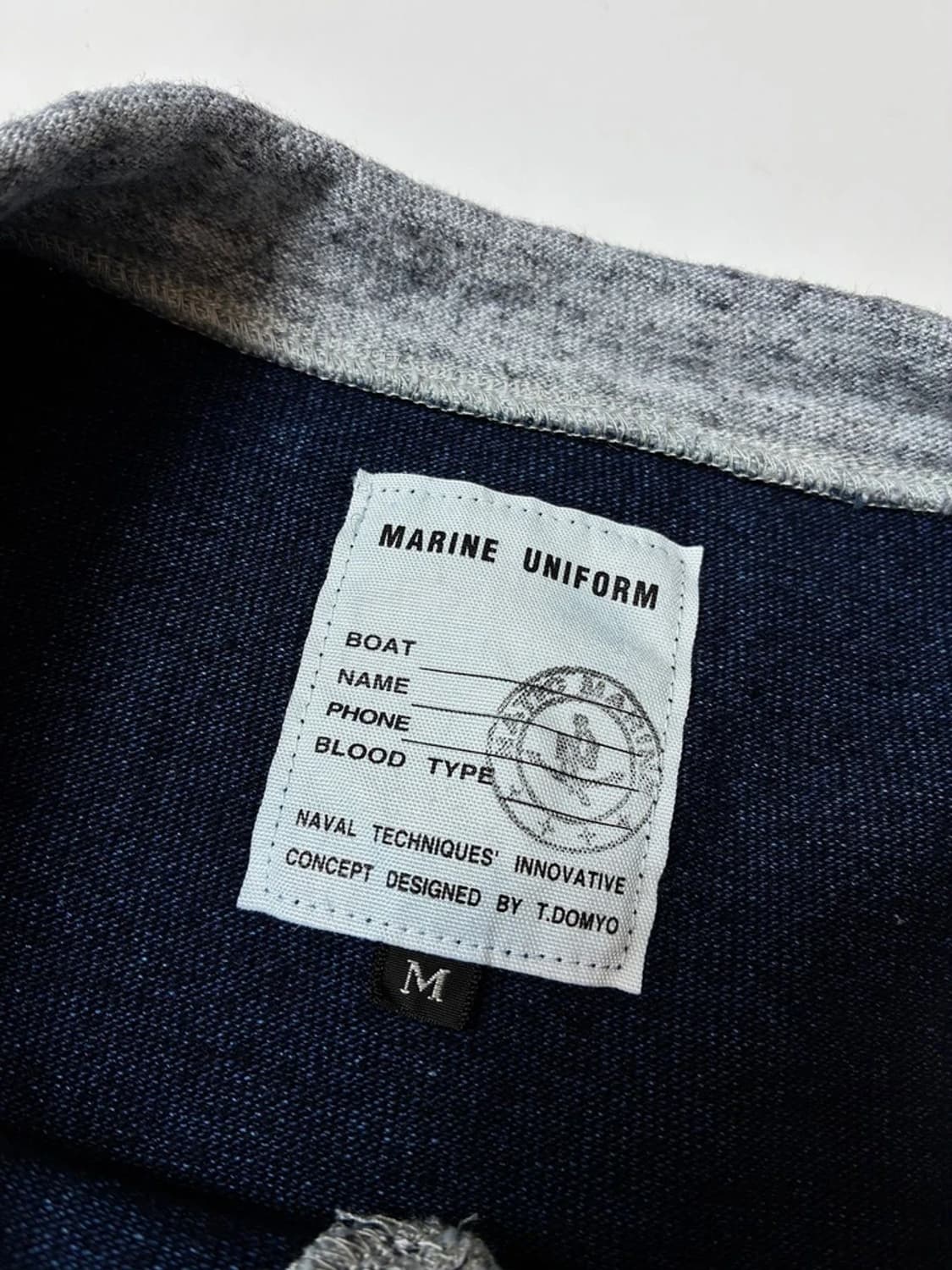 마린유니폼 MARINEUNIFORM 00's 재팬배색반팔티셔츠PN9188 상품이미지6