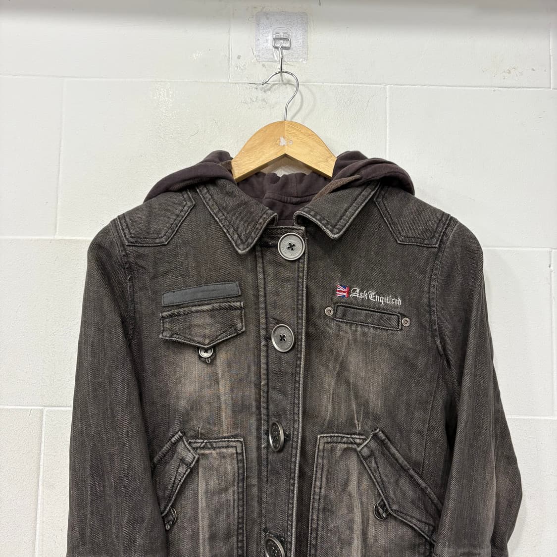 ASK y2k 후드 자켓 상품이미지3