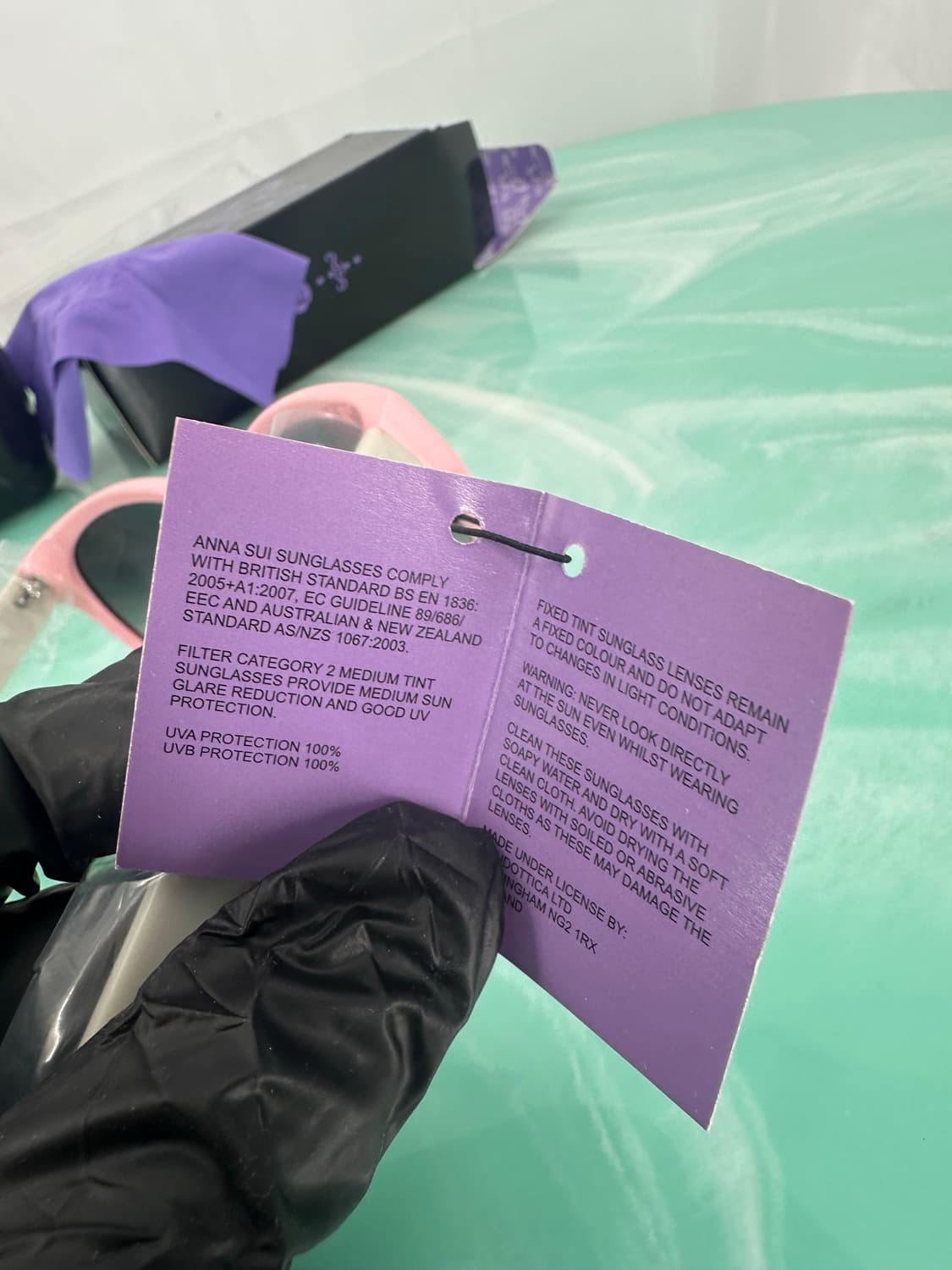 [새상품 무료배송] Made In Italy 안나수이 선글라스 핑크 상품이미지10