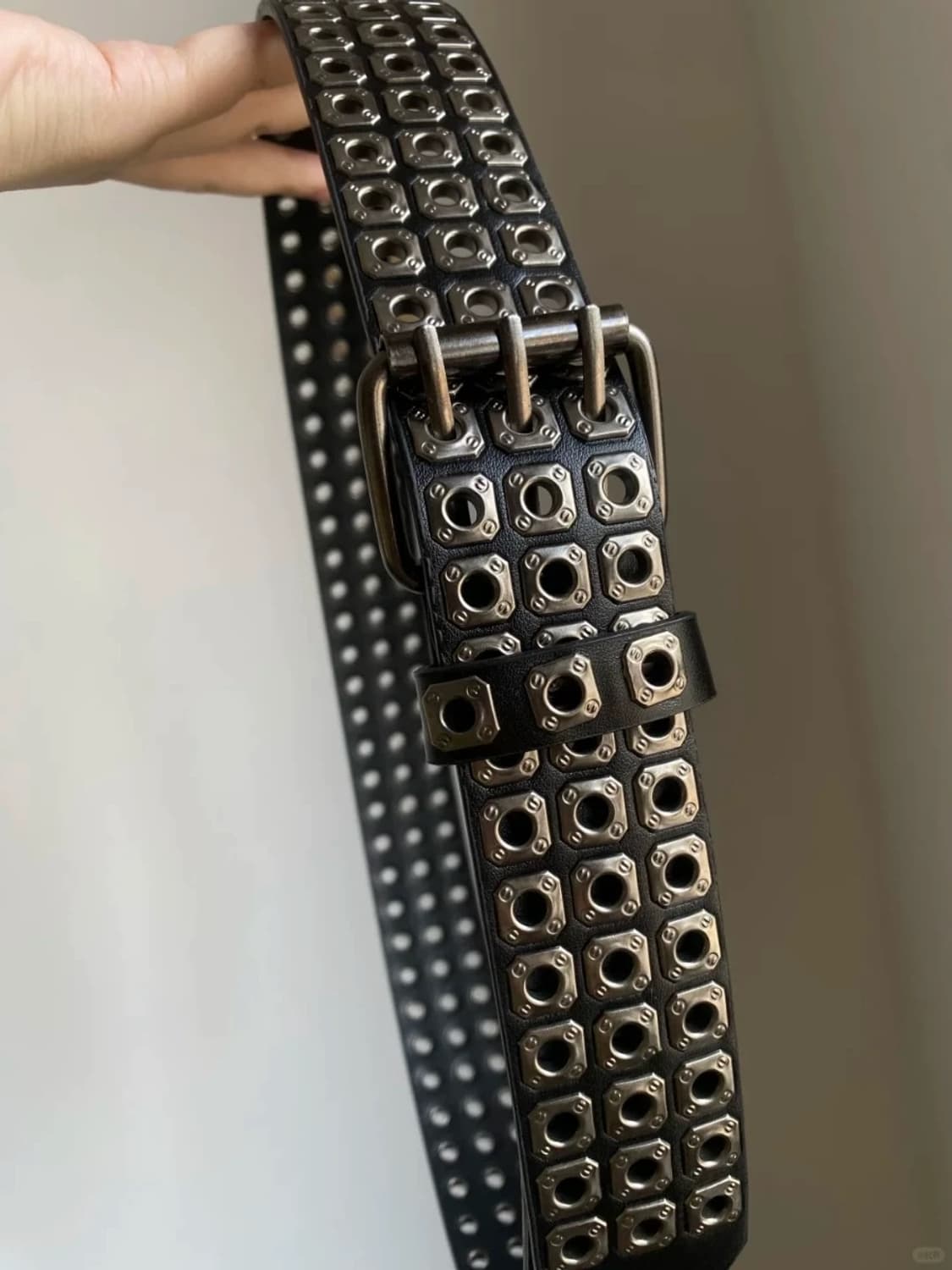 아일렛 와이드 벨트 (Black) 상품이미지2