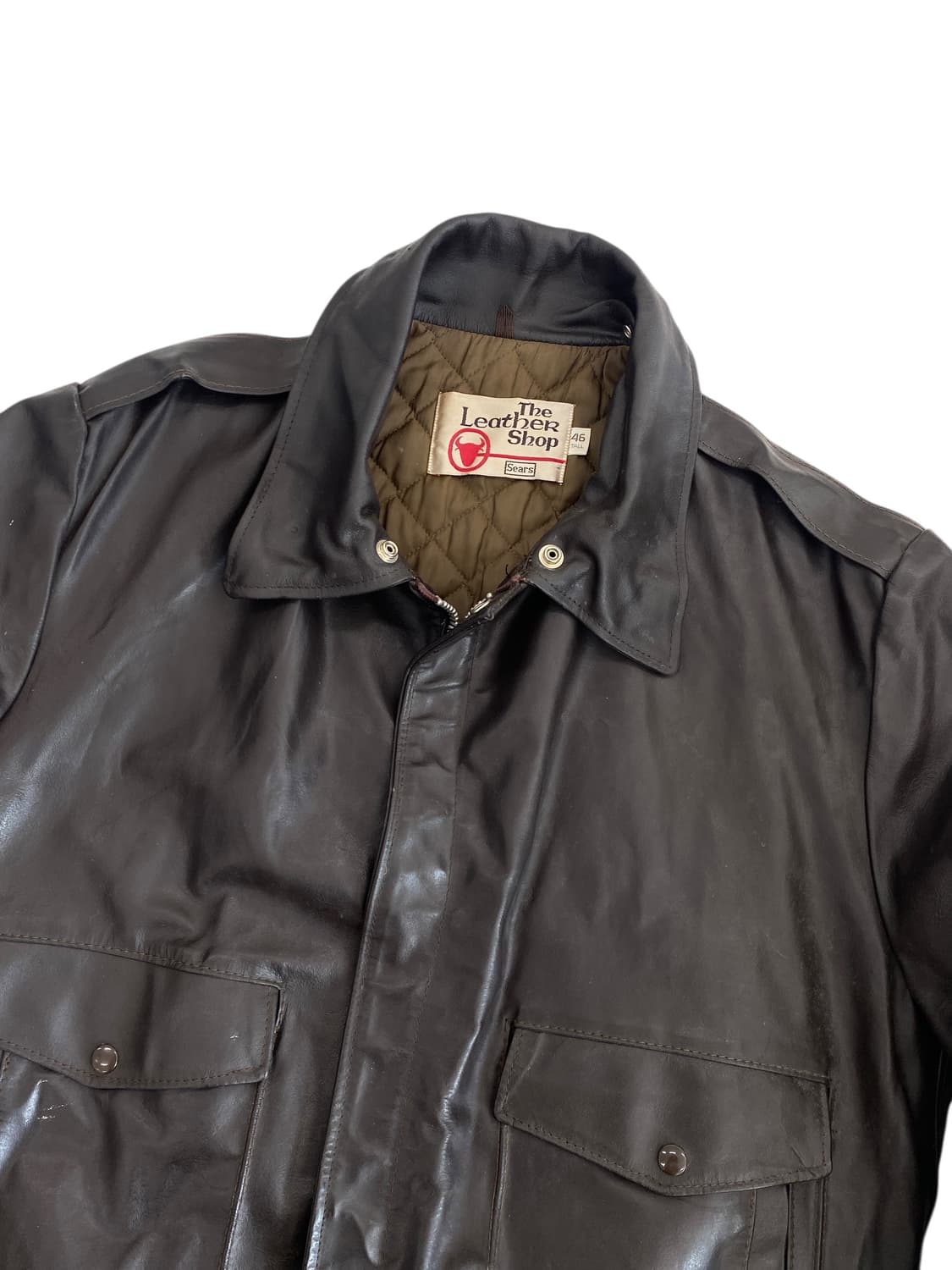 7-80's 시어스 더 레더샵 A-2 플라이트 자켓 상품이미지3