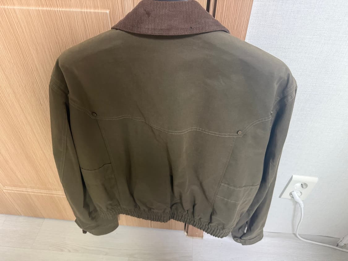 엘무드 체스터 헌팅 블루종 자켓 카키 상품이미지4