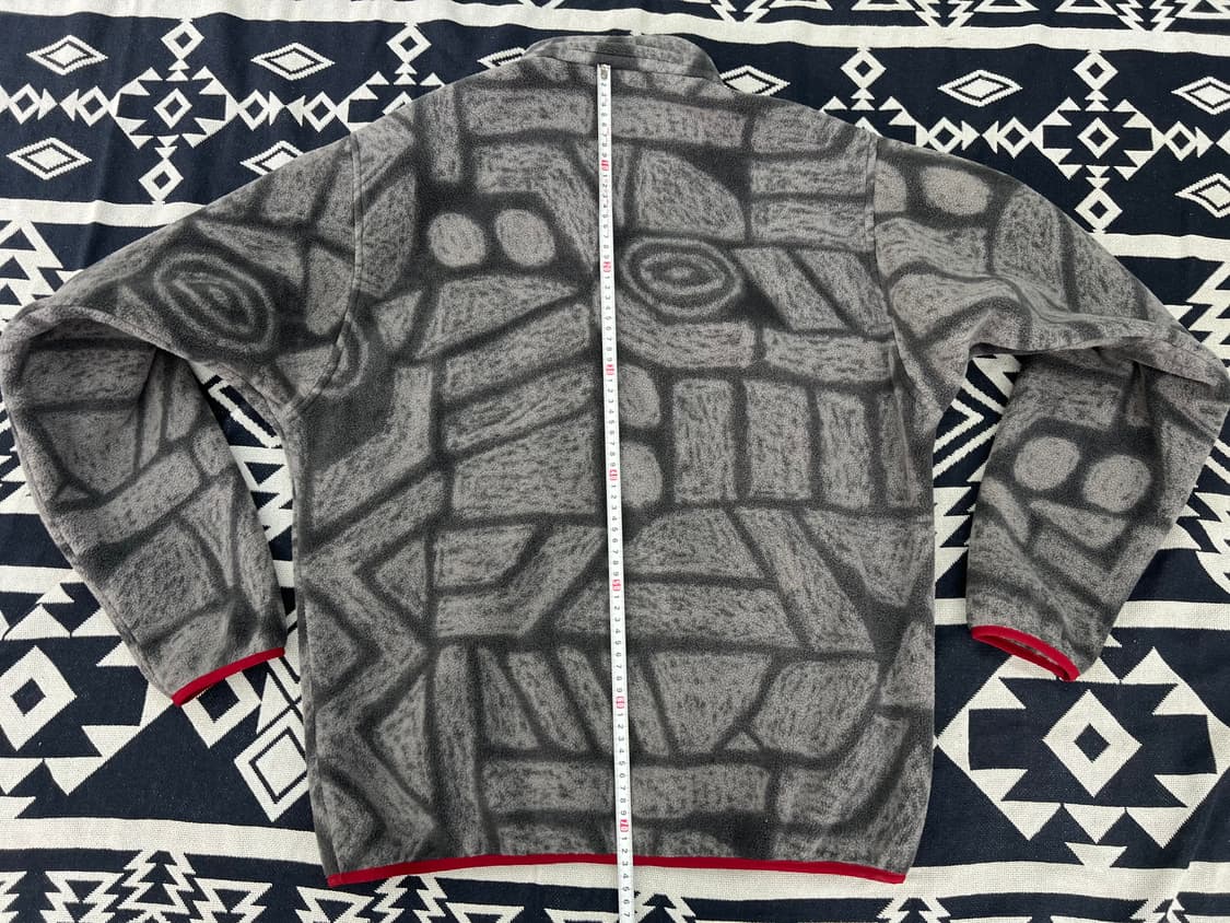 PATAGONIA Synchilla Aztec Stone Gray Red 상품이미지8