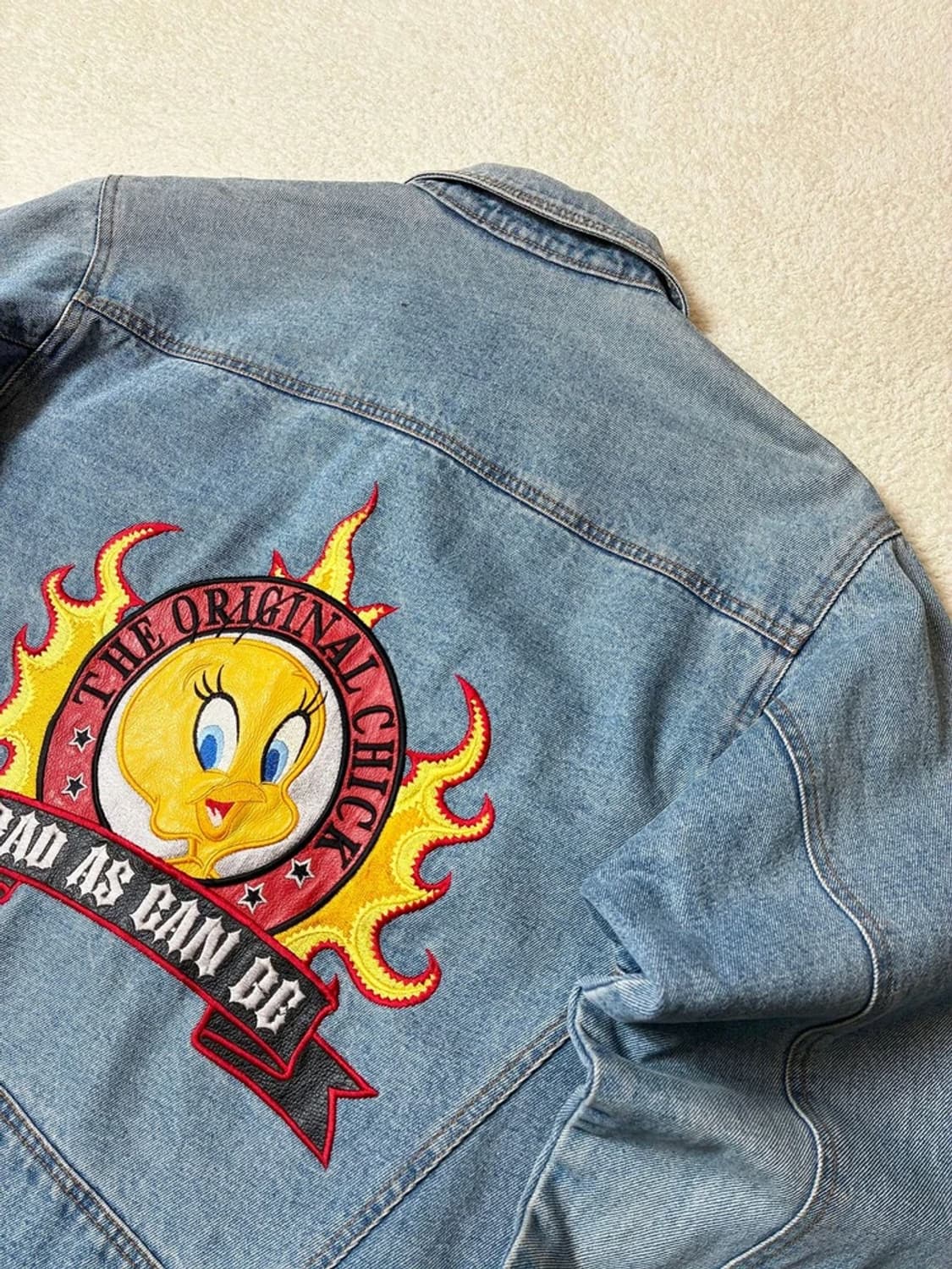 루니툰즈 90's Tweety 트위티 데님 자켓 PN6433 상품이미지2