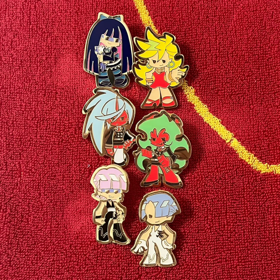 팬티&스타킹 금속 핀뱃지 6종 팬스가 상품이미지1