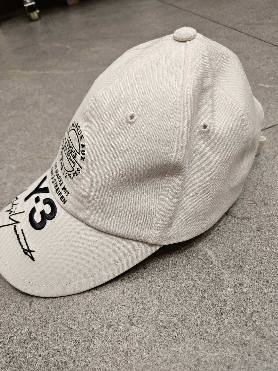 Y-3아디다스 요지야마모토Yohji Yamamoto화이트볼캡 상품이미지2