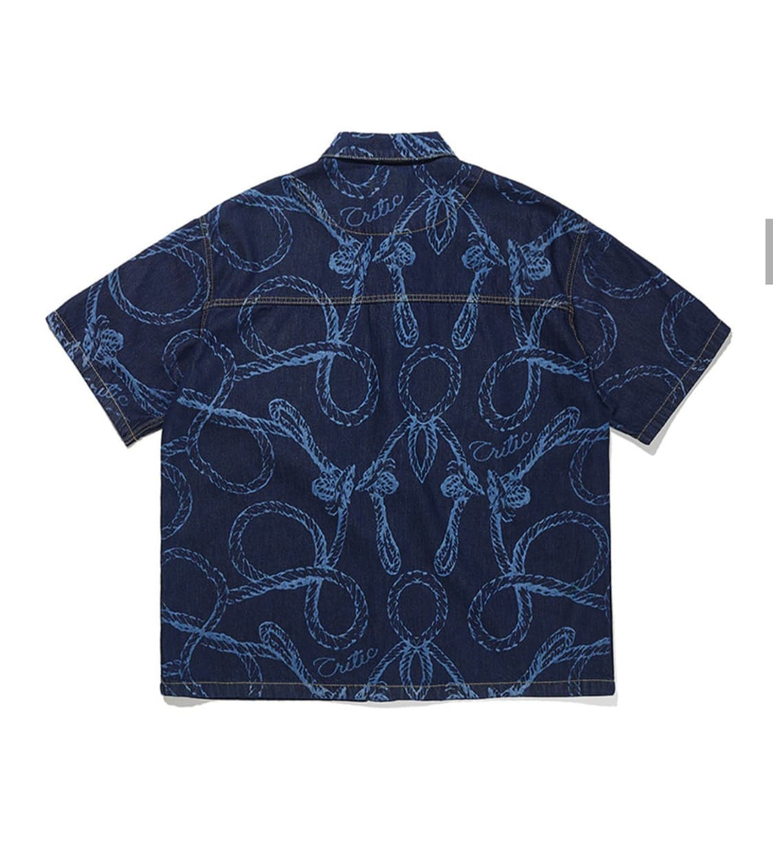 크리틱 로프 워셔드 반팔 셔츠 상품이미지2