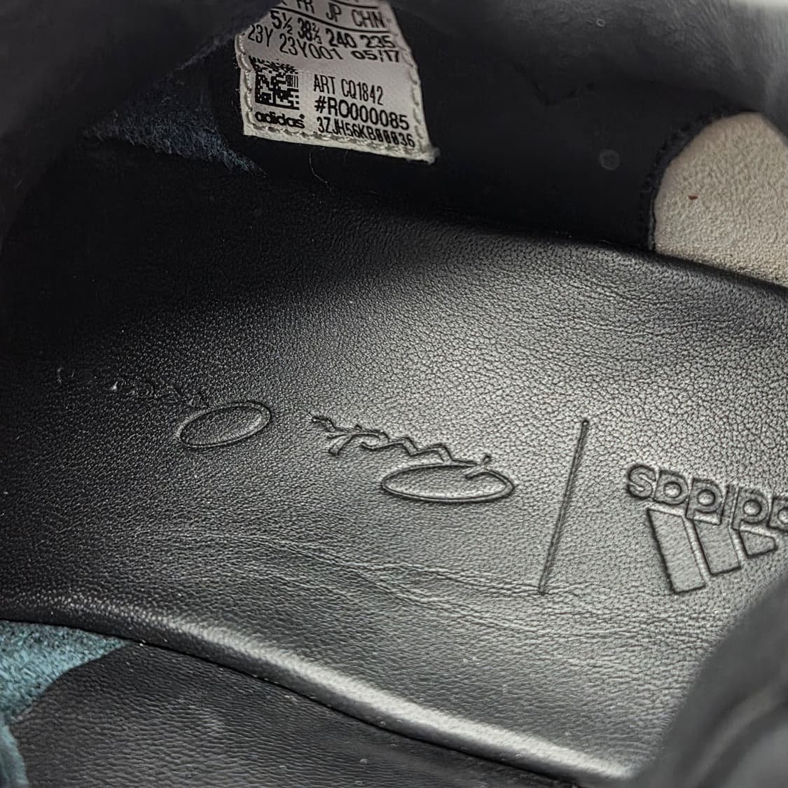 아디다스 X 릭오웬스 레벨 러너 로우2 스니커즈 블랙 (240) 상품이미지4