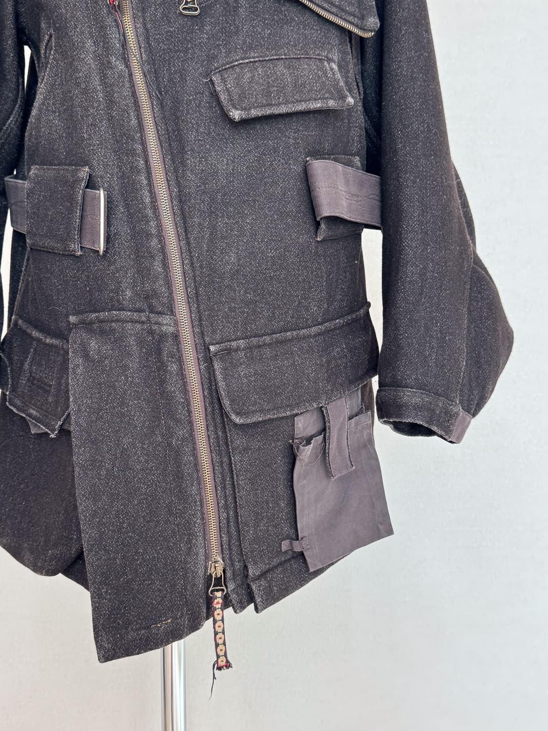 Marithé François Girbaud 언밸런스 집업 울 자켓 상품이미지9