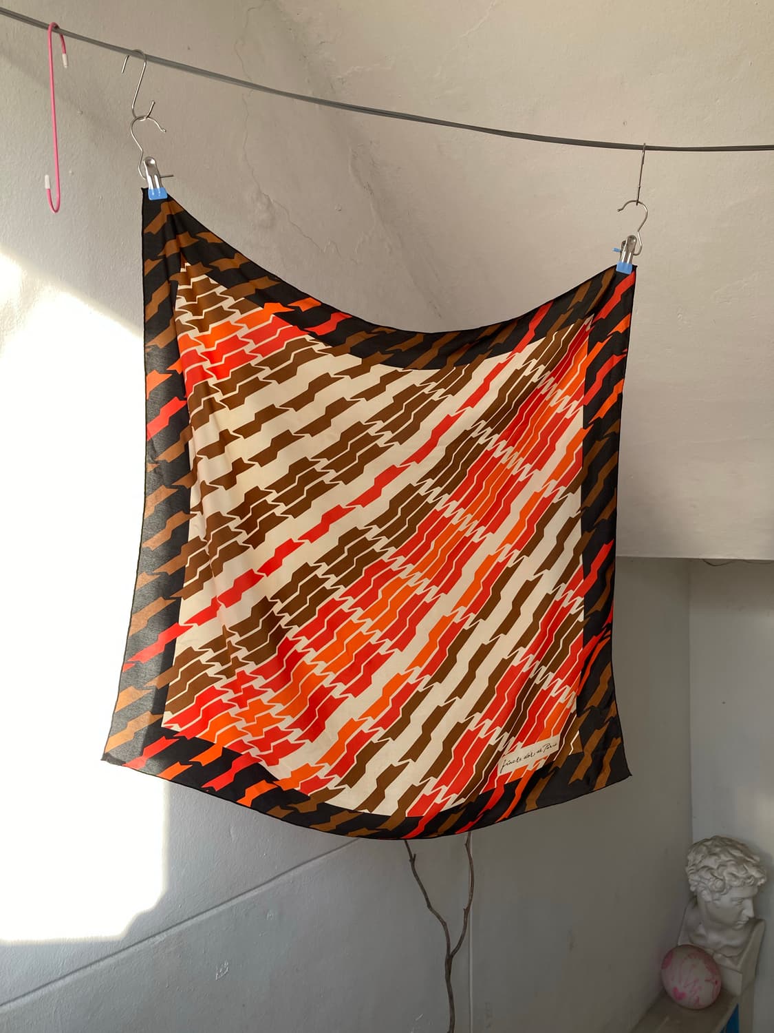 레트로 에스닉 그래픽 스카프 상품이미지1