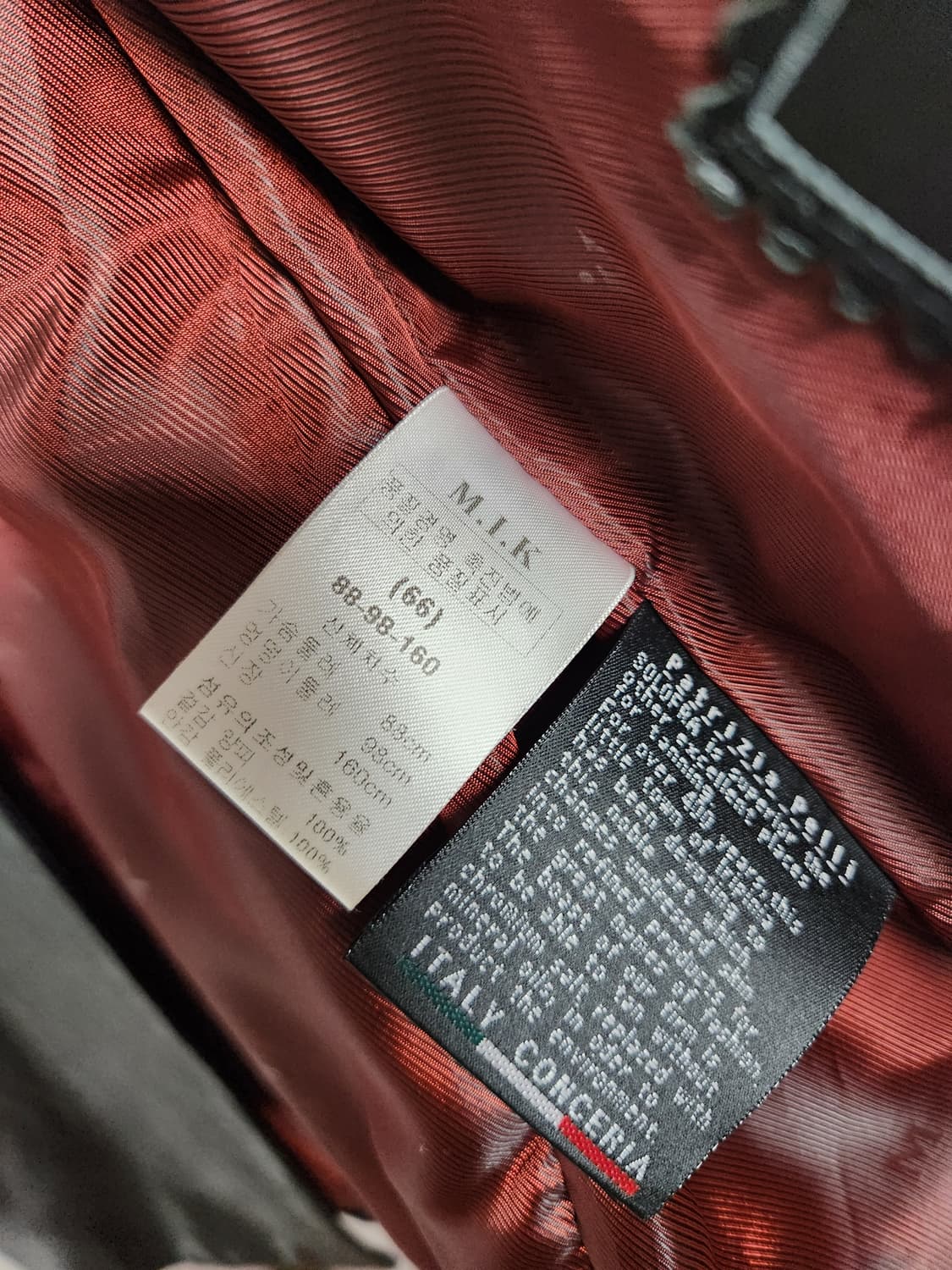 MIK 블랙 양 가죽 자켓 여성용55~66(88-98-160) 상품이미지4