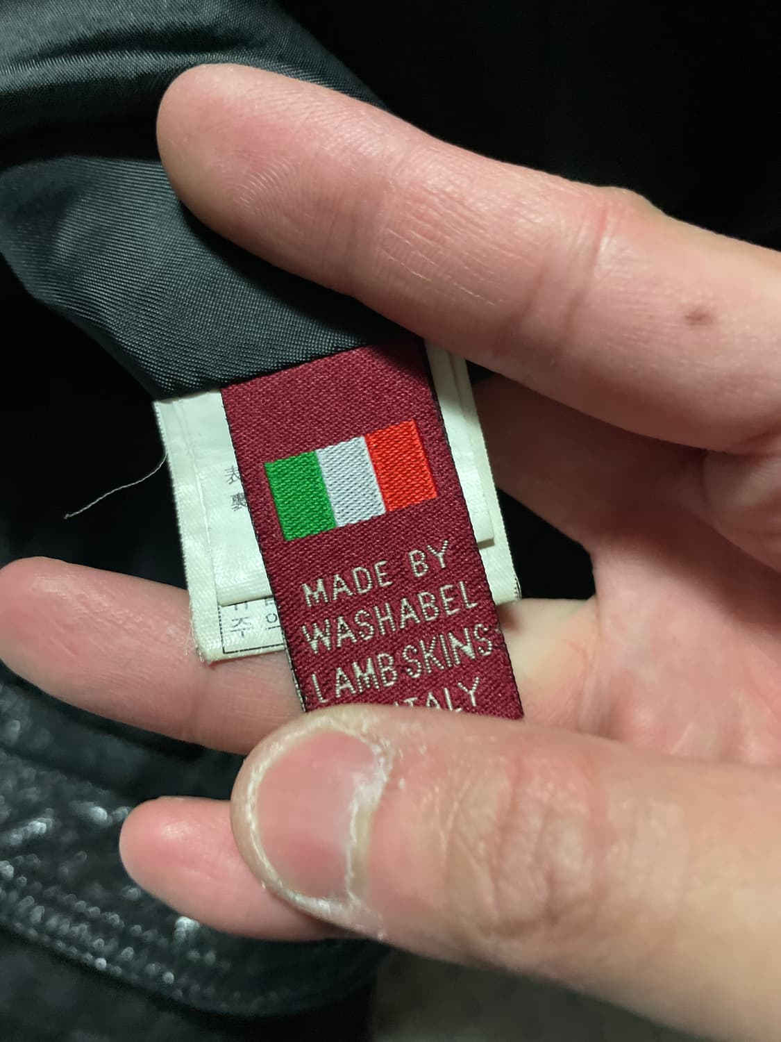 광희시장 웨스턴 무드 램스킨 양가죽 절개 레더 자켓 상품이미지9