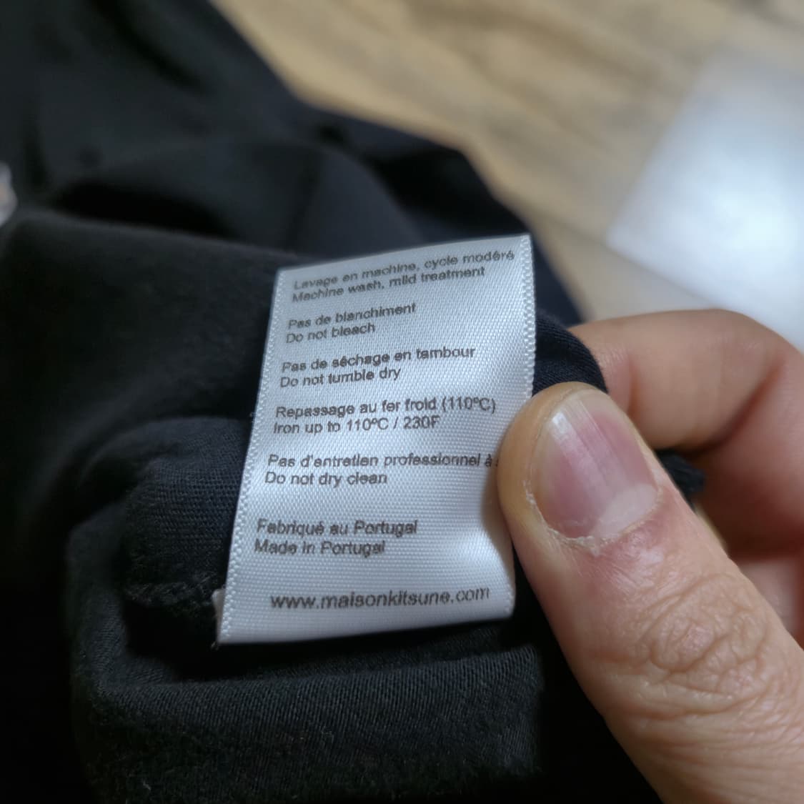 메종키츠네 폭스헤드 블랙 롱슬리브 L 상품이미지5