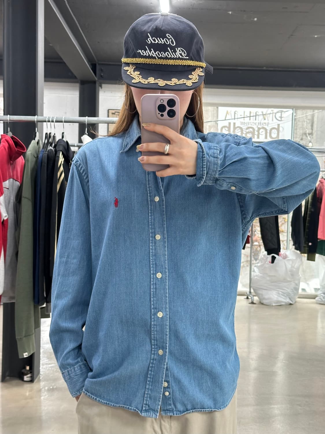 폴로랄프로렌 90s OG포니 데님셔츠 상품이미지2