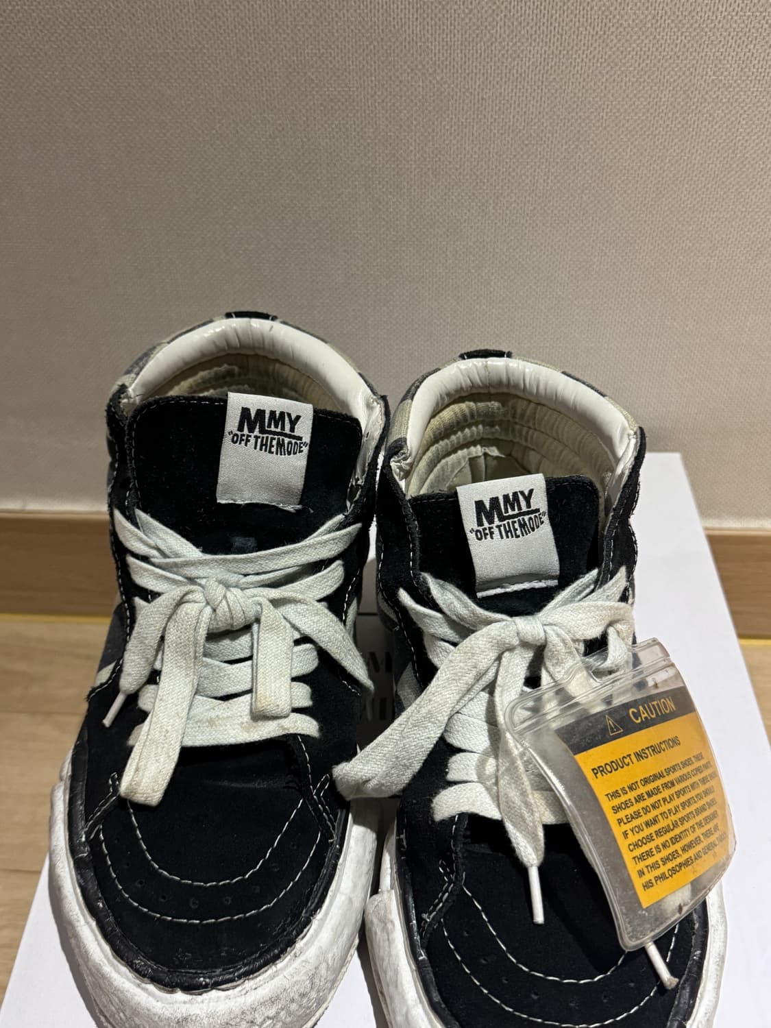 미하라야스히로 깅엄체크 하이탑 상품이미지1