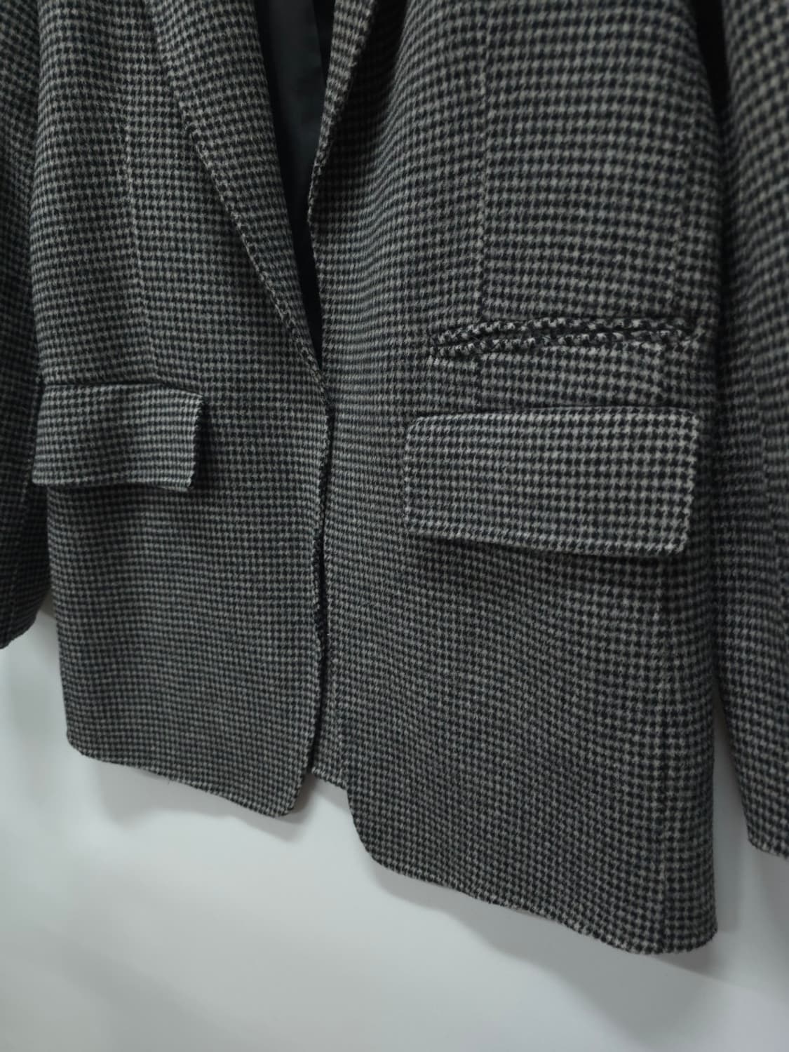 소울(SO.WOOL) 울100% 체크 블레이져자켓 (66) 상품이미지5