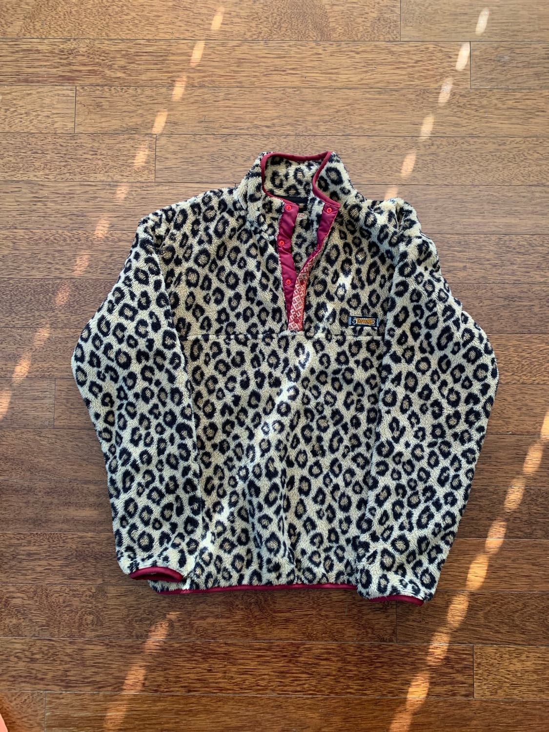 캐피탈 레오파드 후리스 4사이즈 하프집업 플리스 상품이미지1