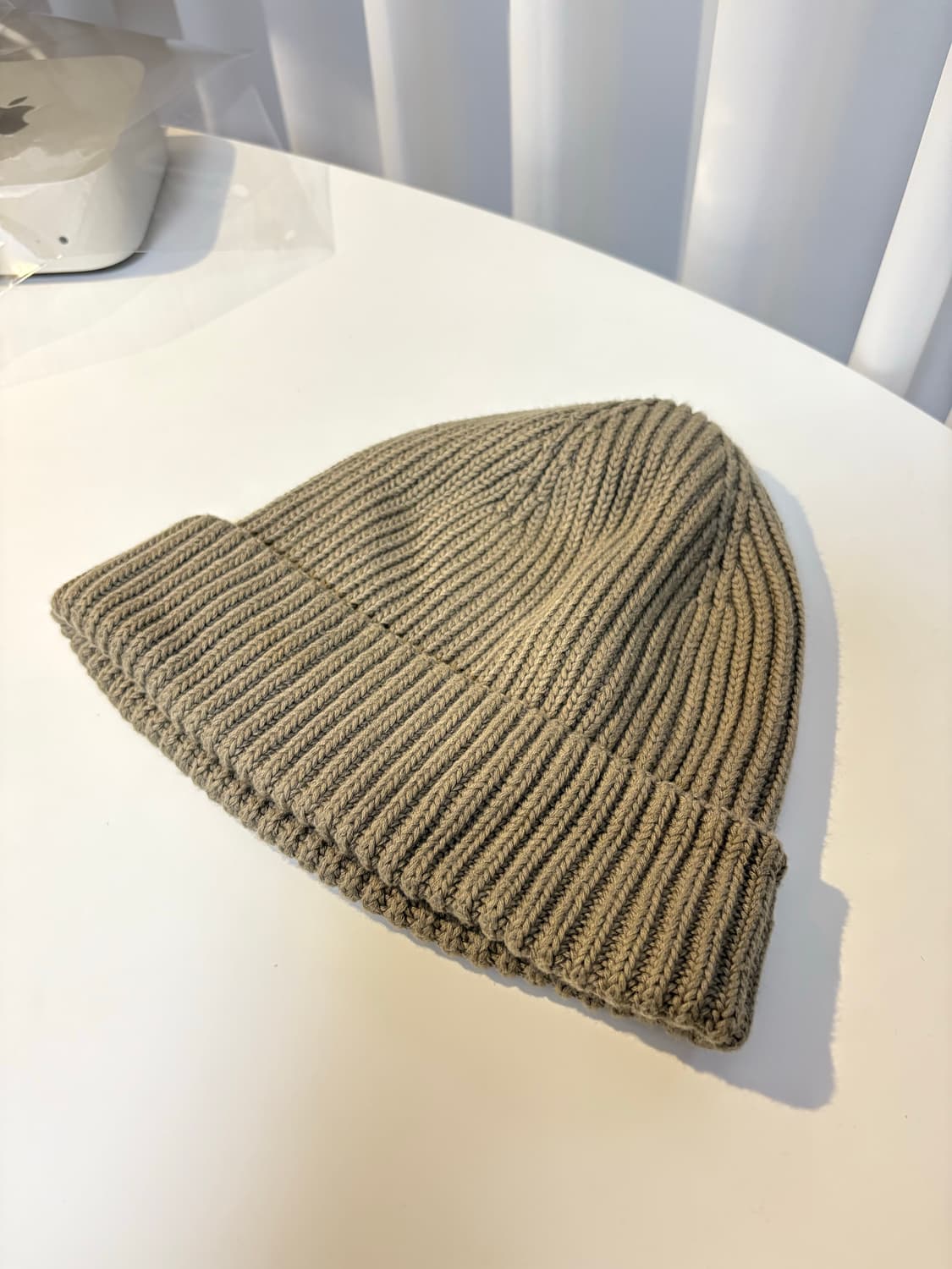 arket 아르켓 립 니트 비니 올리브 상품이미지1