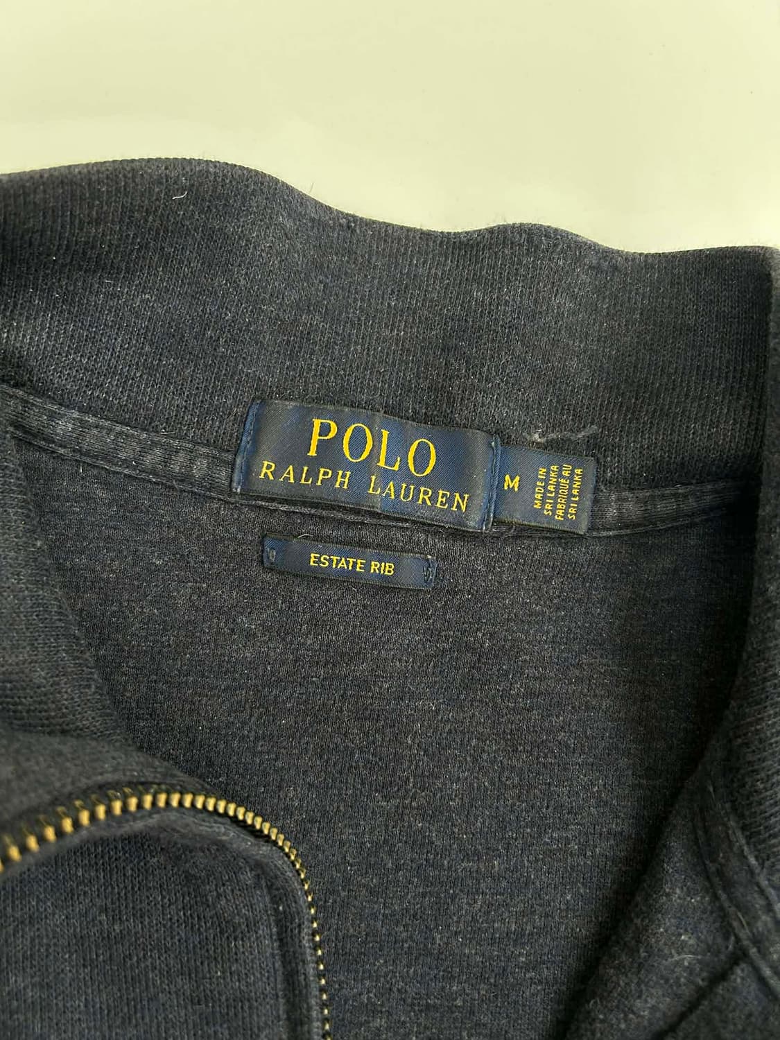 [M] 폴로 랄프로렌 에스테이트립 하프 집업 스웻 셔츠 네이비 상품이미지3
