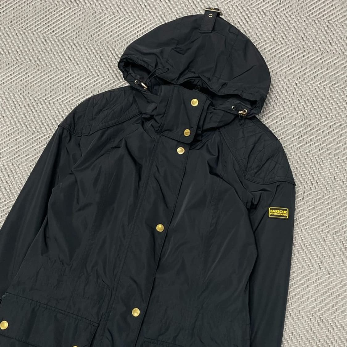 바버 로고 패치 후드 자켓 v0467 상품이미지3