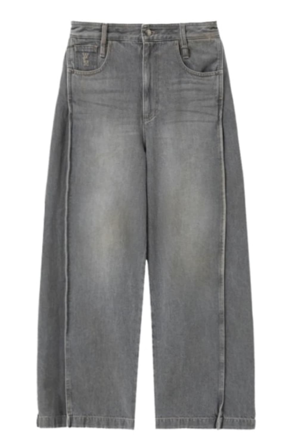 우영미 그레이 와이드 투턱데님 50사이즈 상품이미지1