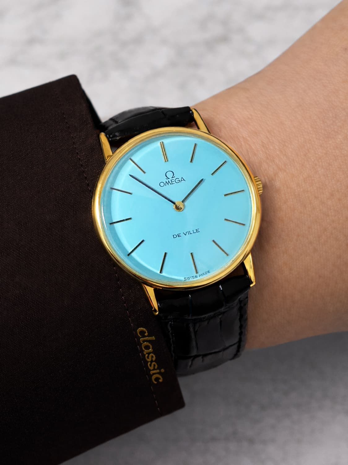 오메가 드빌 625 민트급 티파니컬러 수동 기계식 시계 상품이미지2