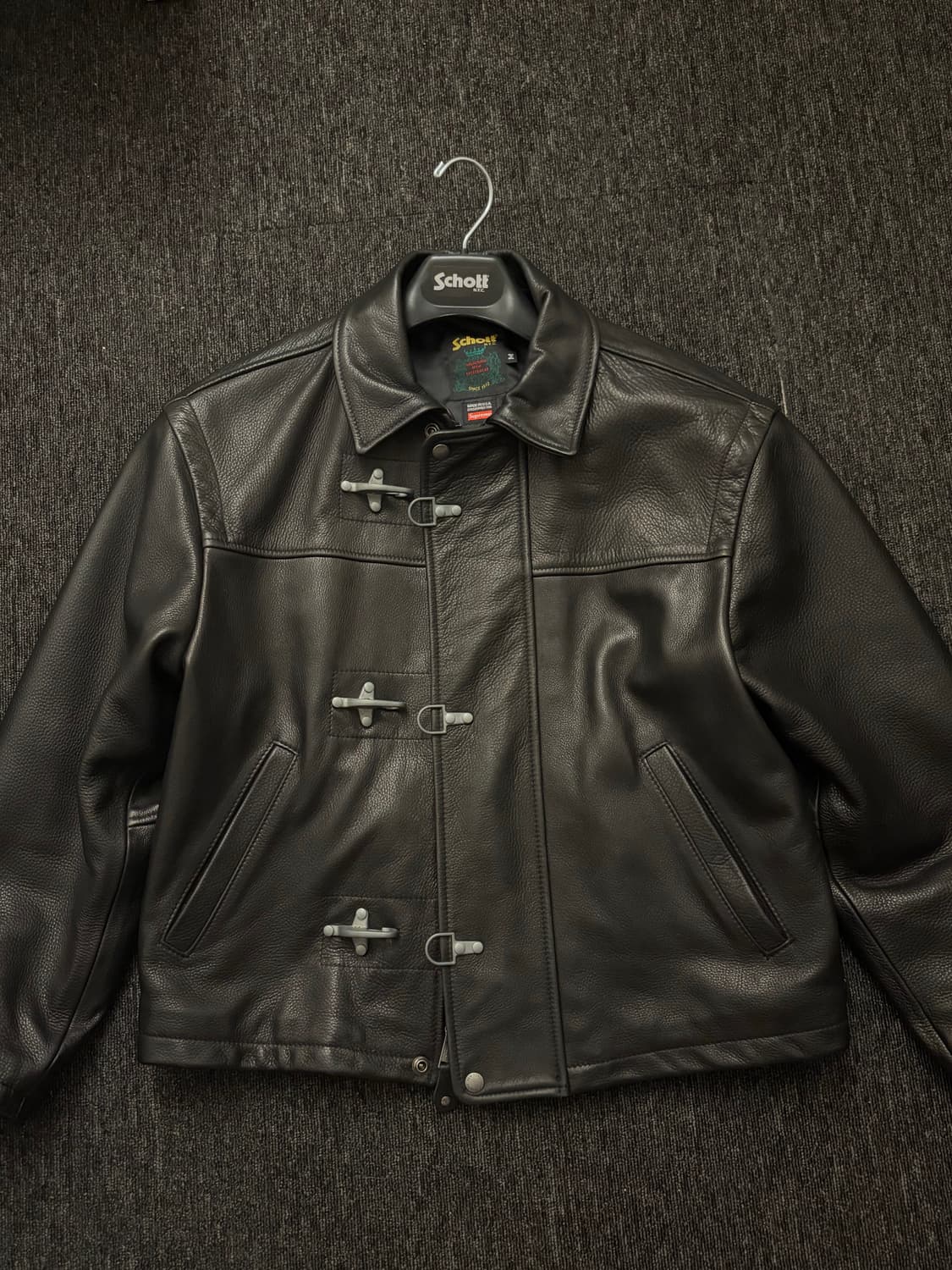 슈프림X쇼트 레더 클립 자켓 M 상품이미지1