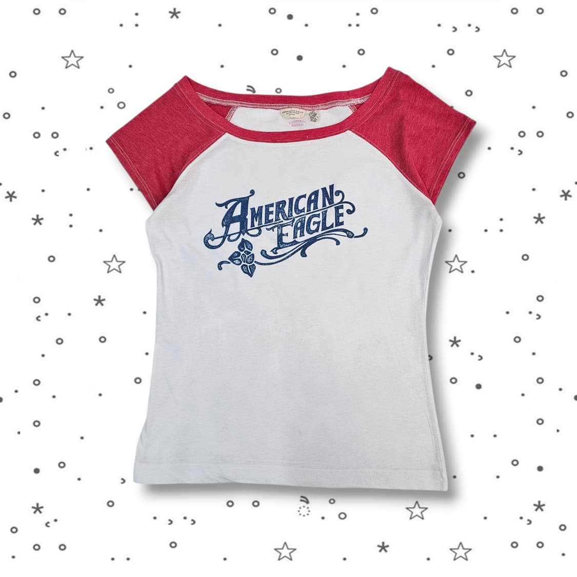 AMERICAN EAGLE 아메리칸 이글 보더 반팔 티셔츠 상품이미지2