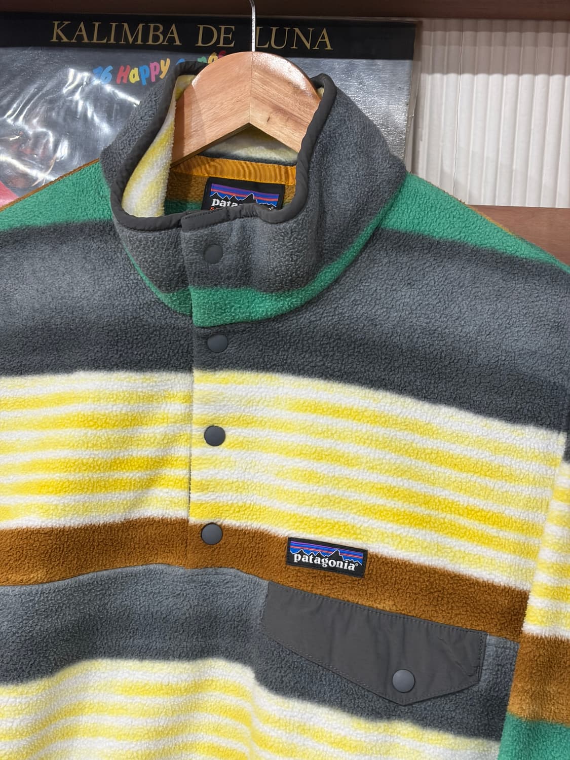 J29 파타고니아 신칠라 스트라이프 스냅티 플리스 S 상품이미지2