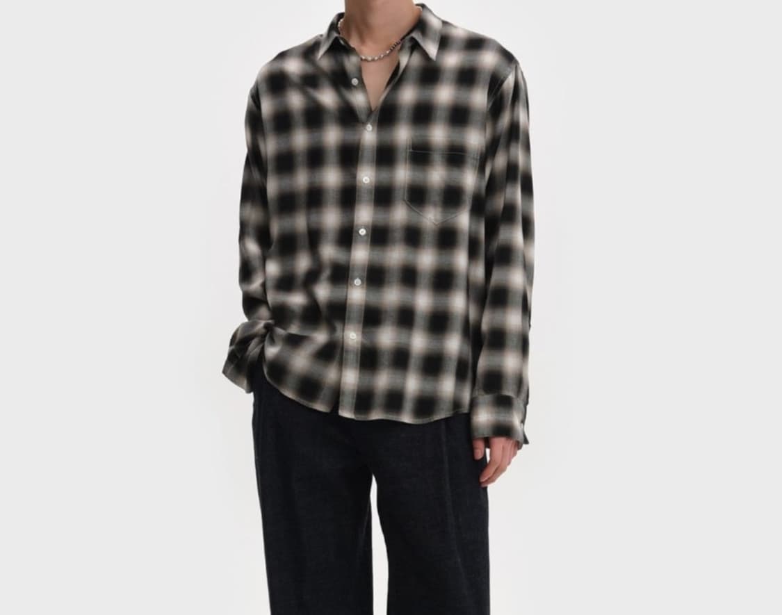 [L]벨리에 치코 셔츠 헤이즈 블랙 상품이미지1