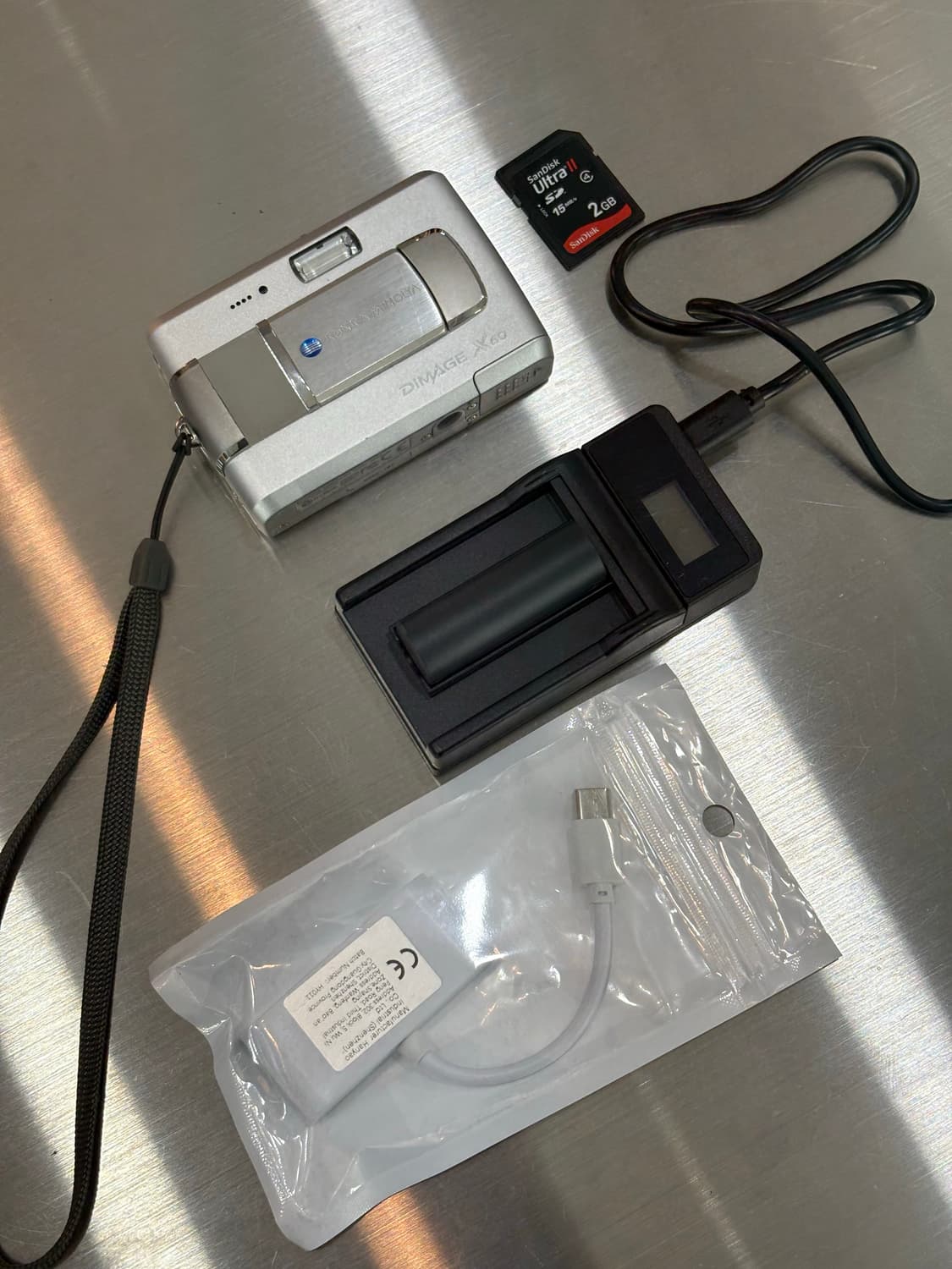 New배터리/한글/날짜표시)코니카 미놀타 디미지X60 빈티지디카 상품이미지2