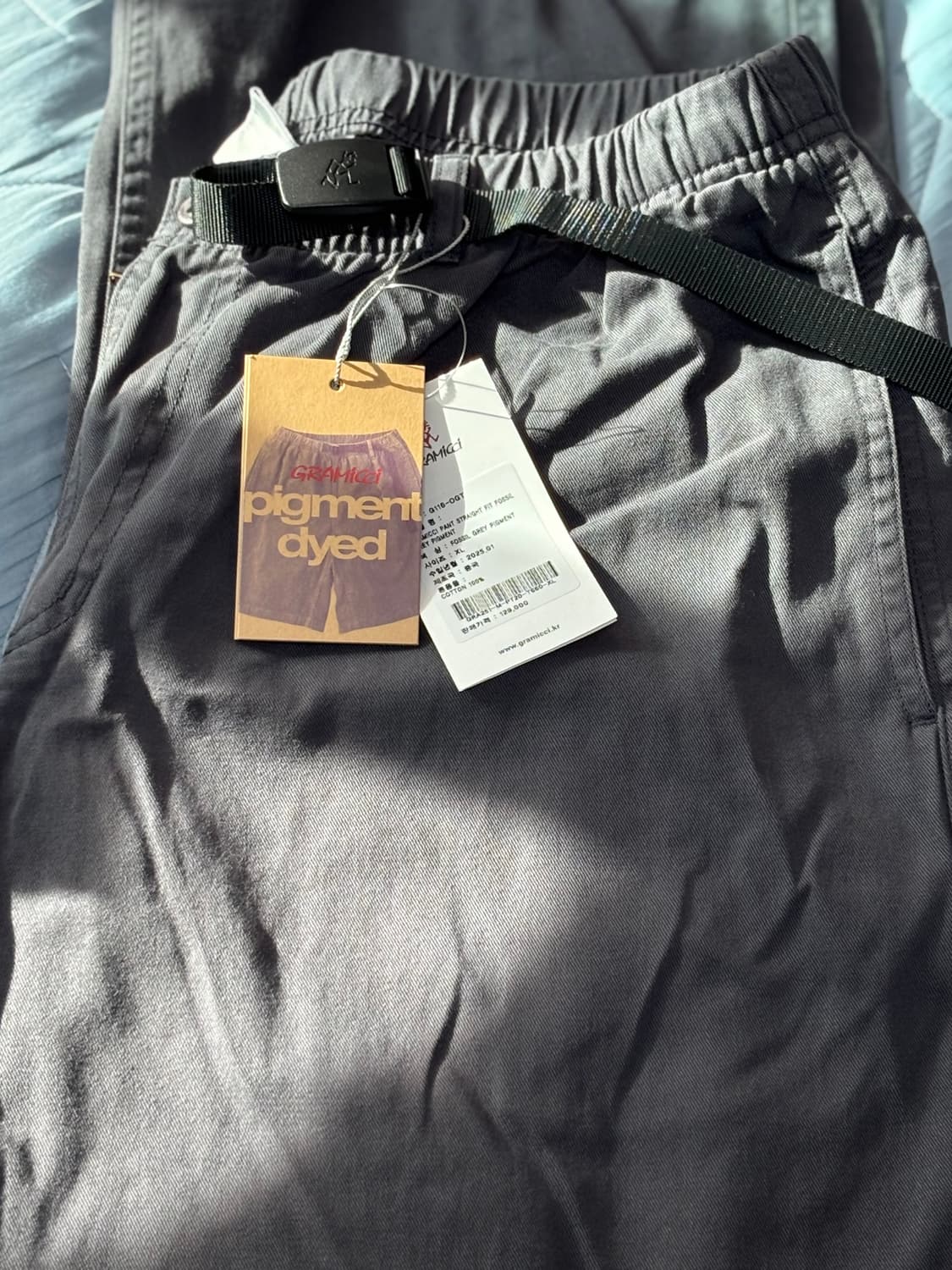 그라미치 스트레이트 팬츠 Fossil Grey Pigment 새상품 상품이미지4