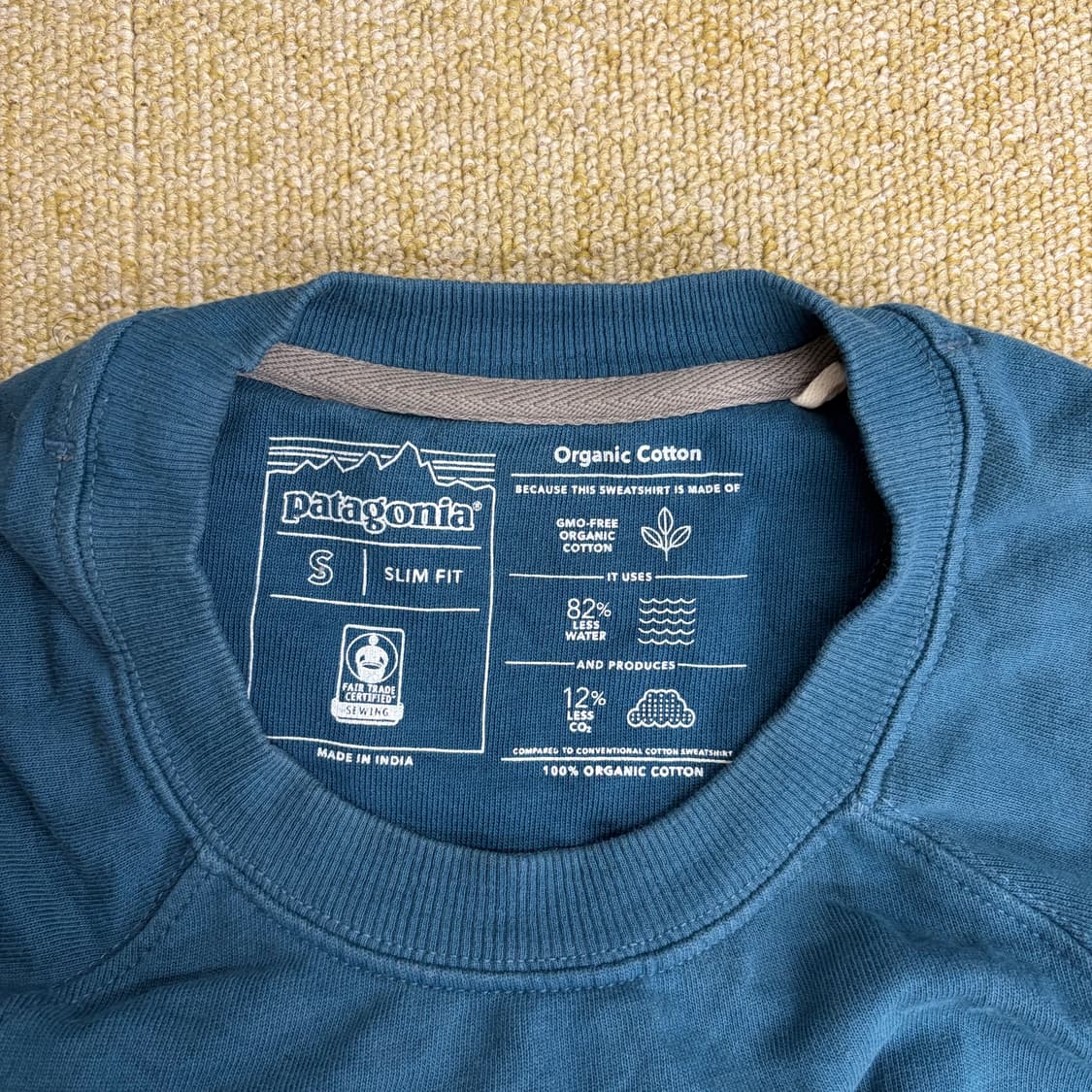 파타고니아 P-6로고 오가닉 크루 맨투맨(S) 상품이미지4