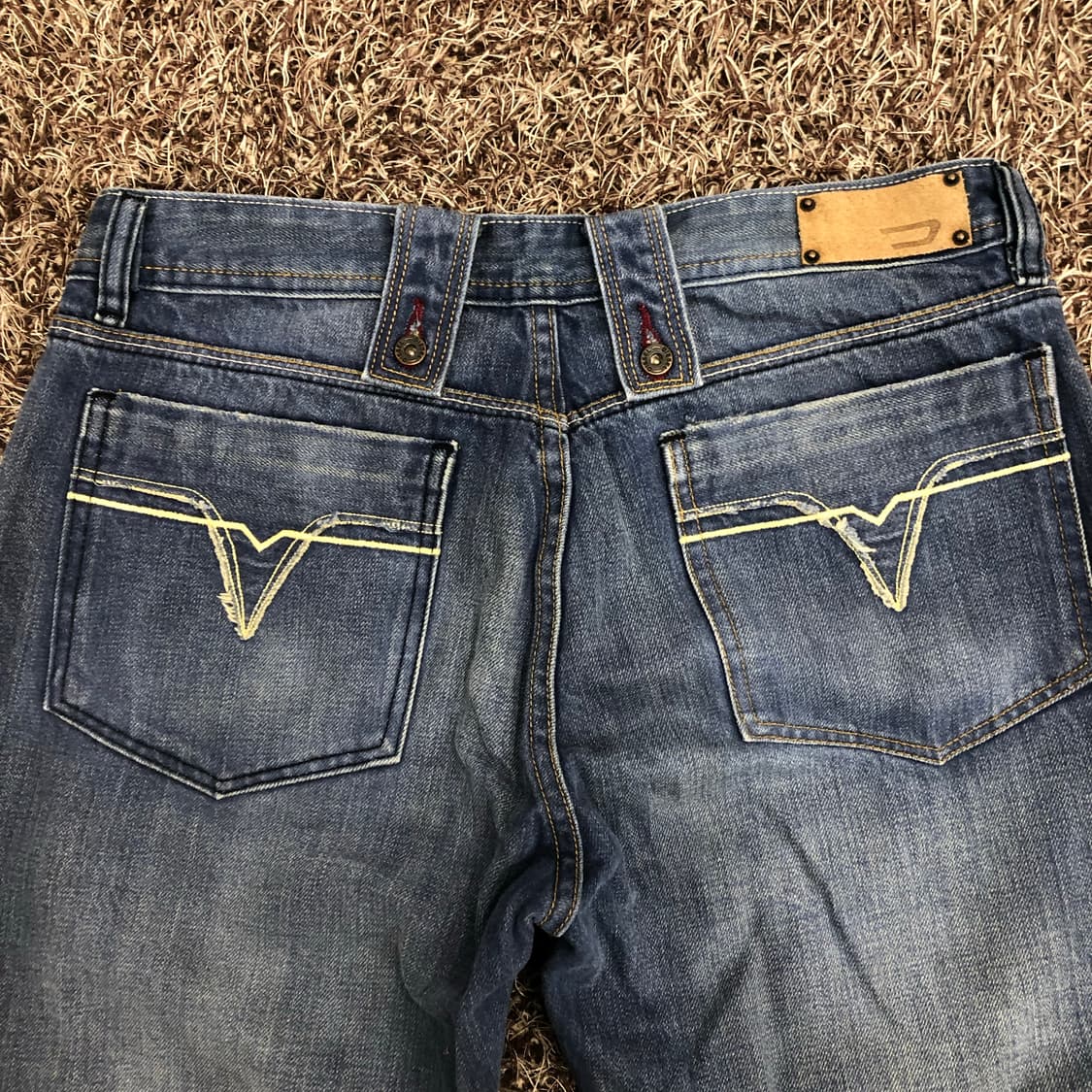 디젤 00s 워싱 데님 팬츠 상품이미지5