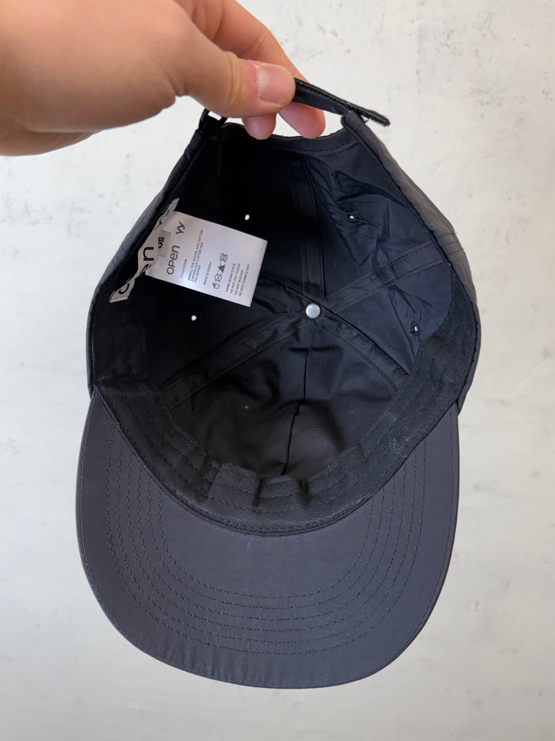 Open Yy 오픈와이와이 나일론 로고 볼캡 블랙 상품이미지4