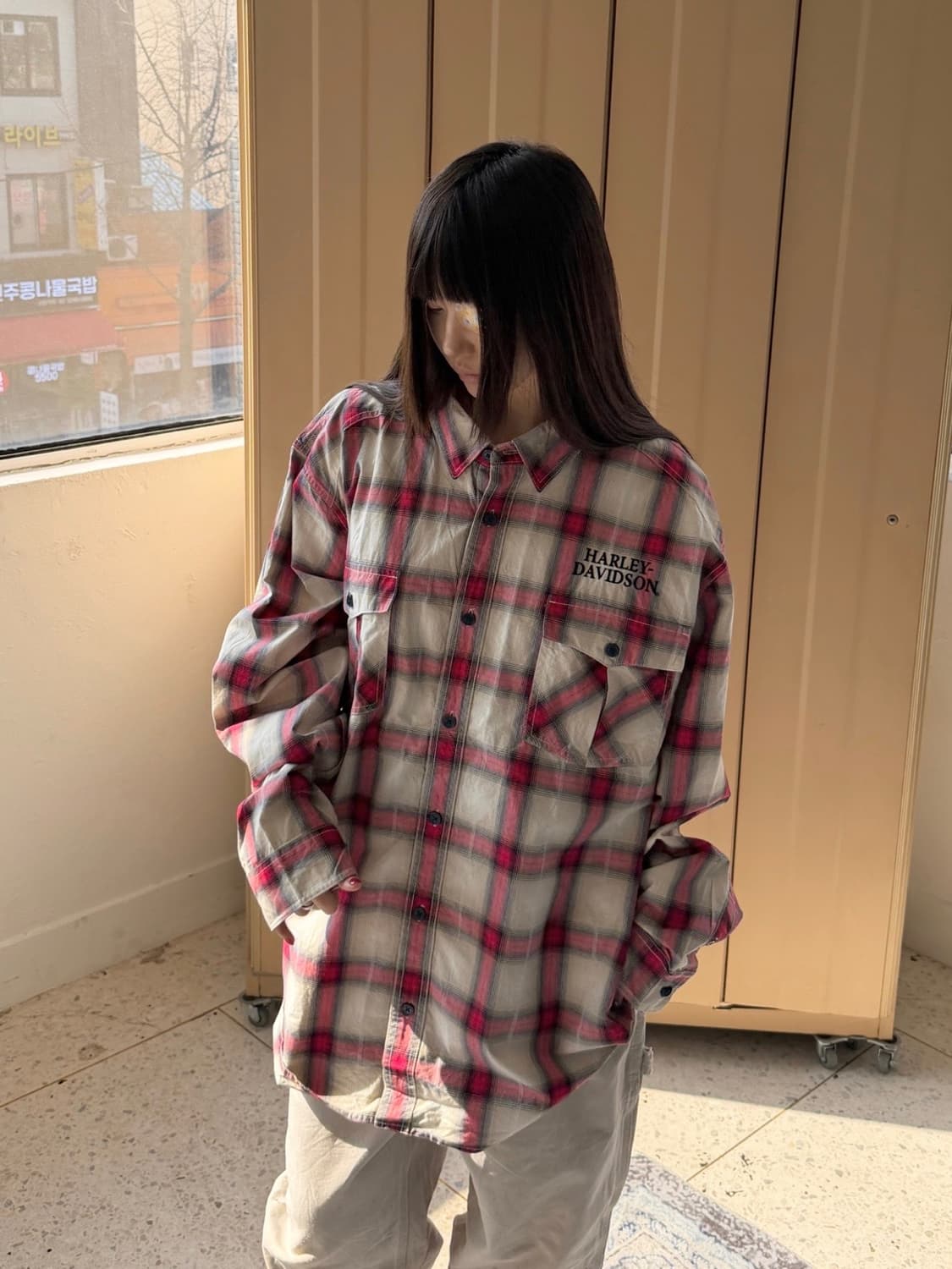 할리데이비슨 긴팔 체크 셔츠  상품이미지1