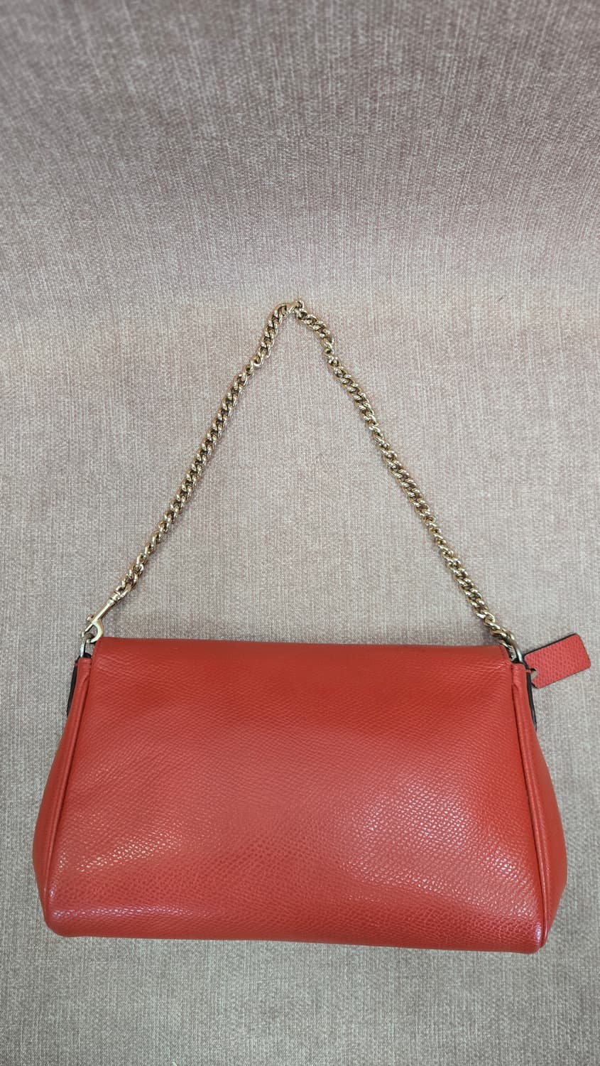 코치 크로스그레인 가죽 카디널 미니 루비 레드 백 숄더 크로스바디 상품이미지2