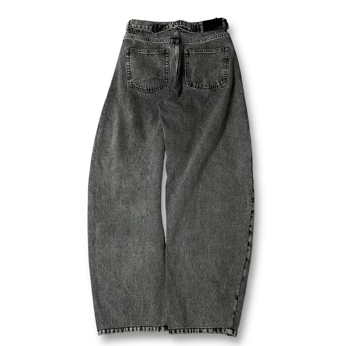 (29) MAJE 마쥬 그레이 커브드 데님 팬츠 상품이미지2