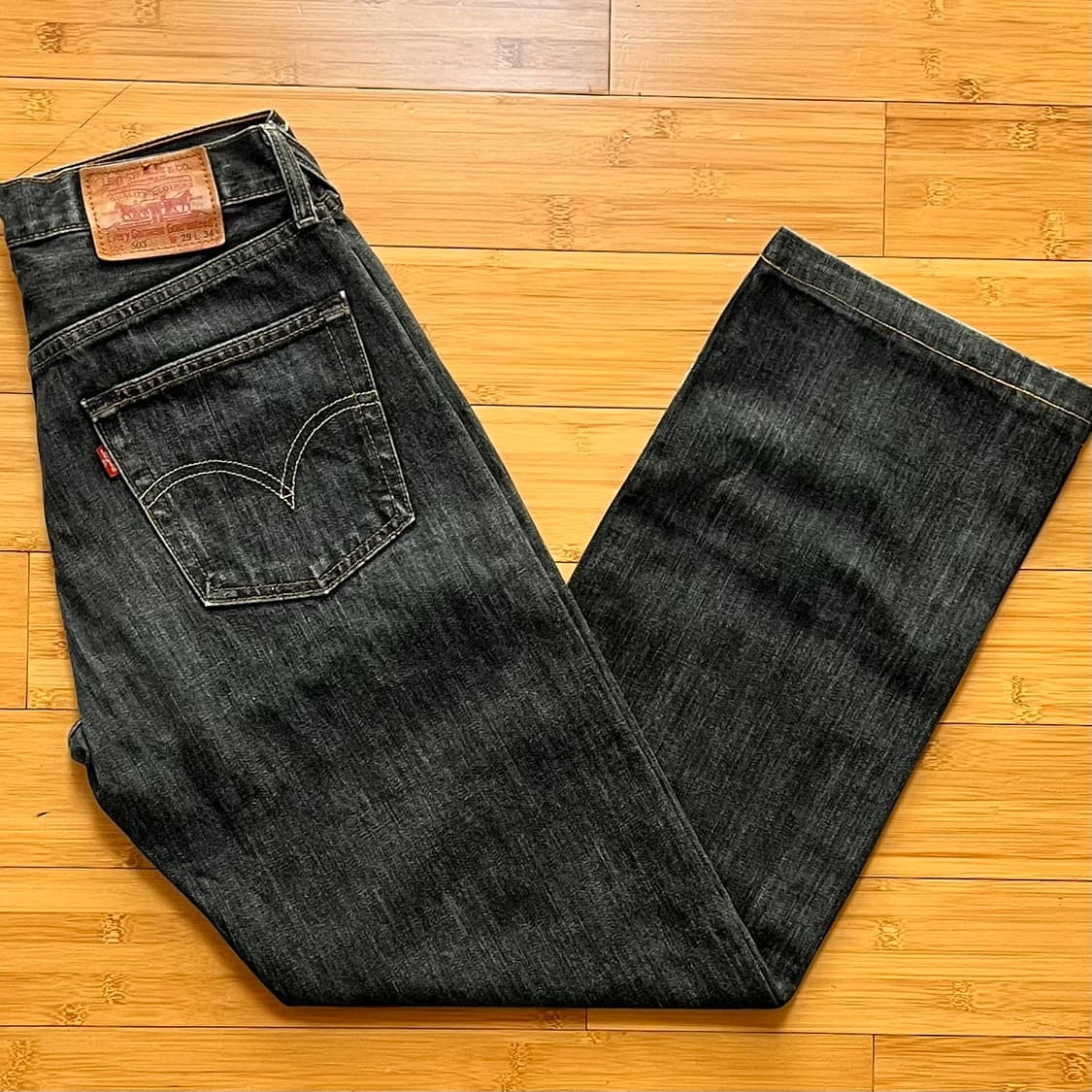 리바이스 503 블랙진 W29 L34 상품이미지1