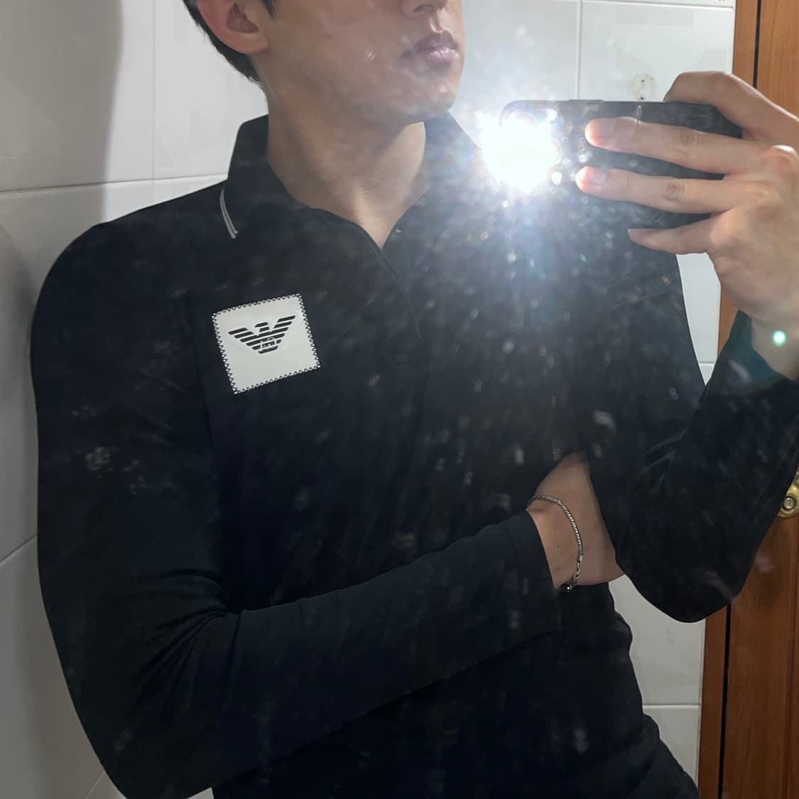 엠포리오 아르마니 자수 로고 카라티 상품이미지4