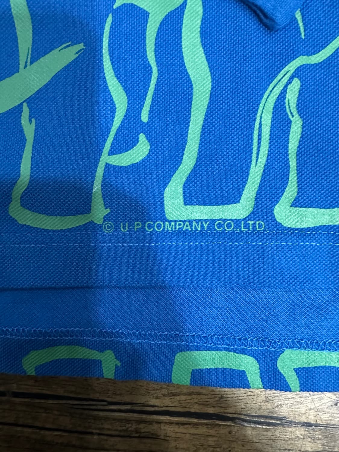 USPP 일본빈티지 코끼리 올오버 프린팅 긴팔 폴로티 M 상품이미지6